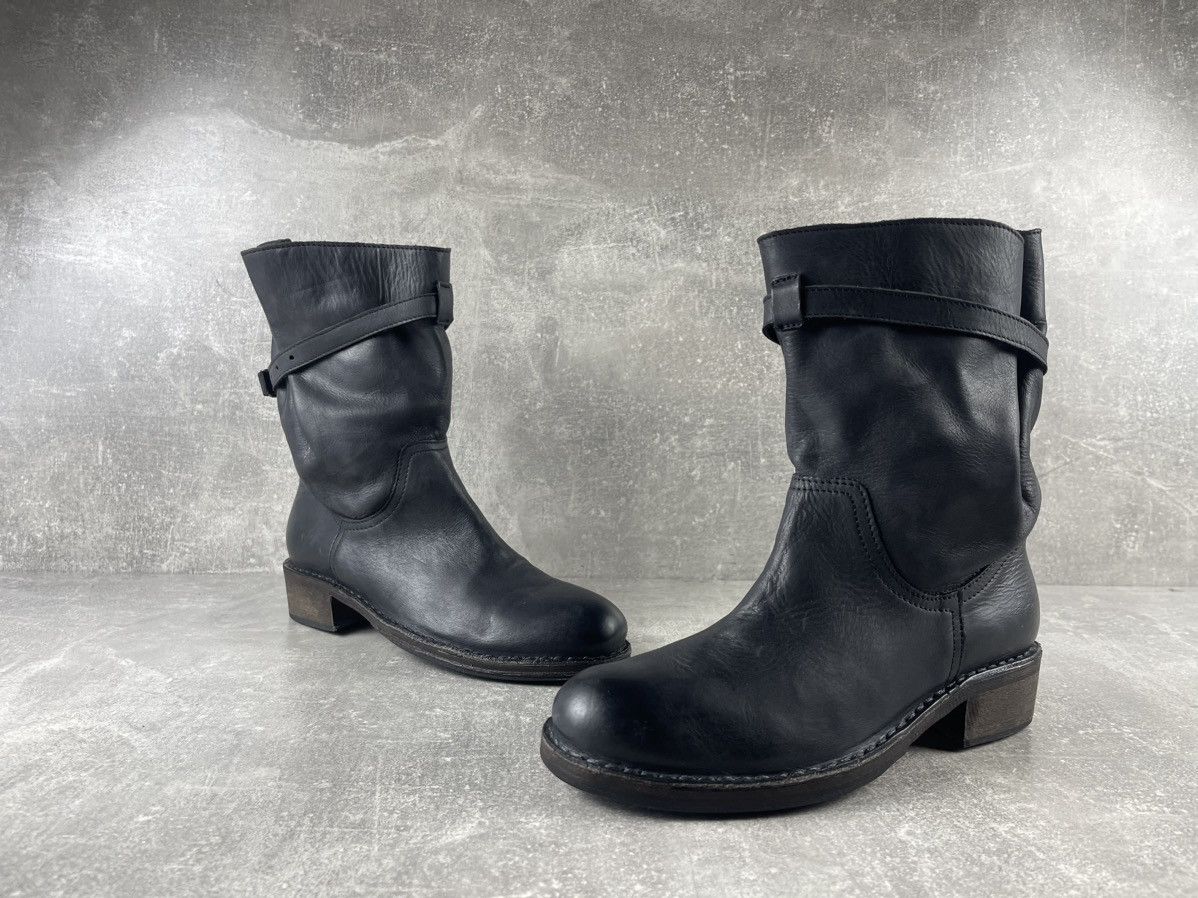 Other Avant Garde Cuezza Handmade Leather Engineer Boots Black Size US 9 / IT 39 - 4 Thumbnail