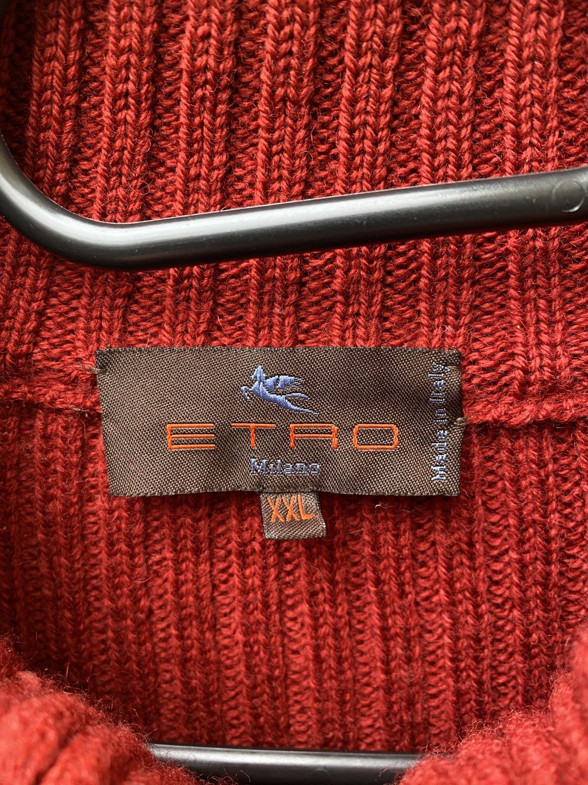 Etro Etro Milano Wool Zip Sweater like Loro Piana Size US XXL / EU 58 / 5 - 9 Thumbnail