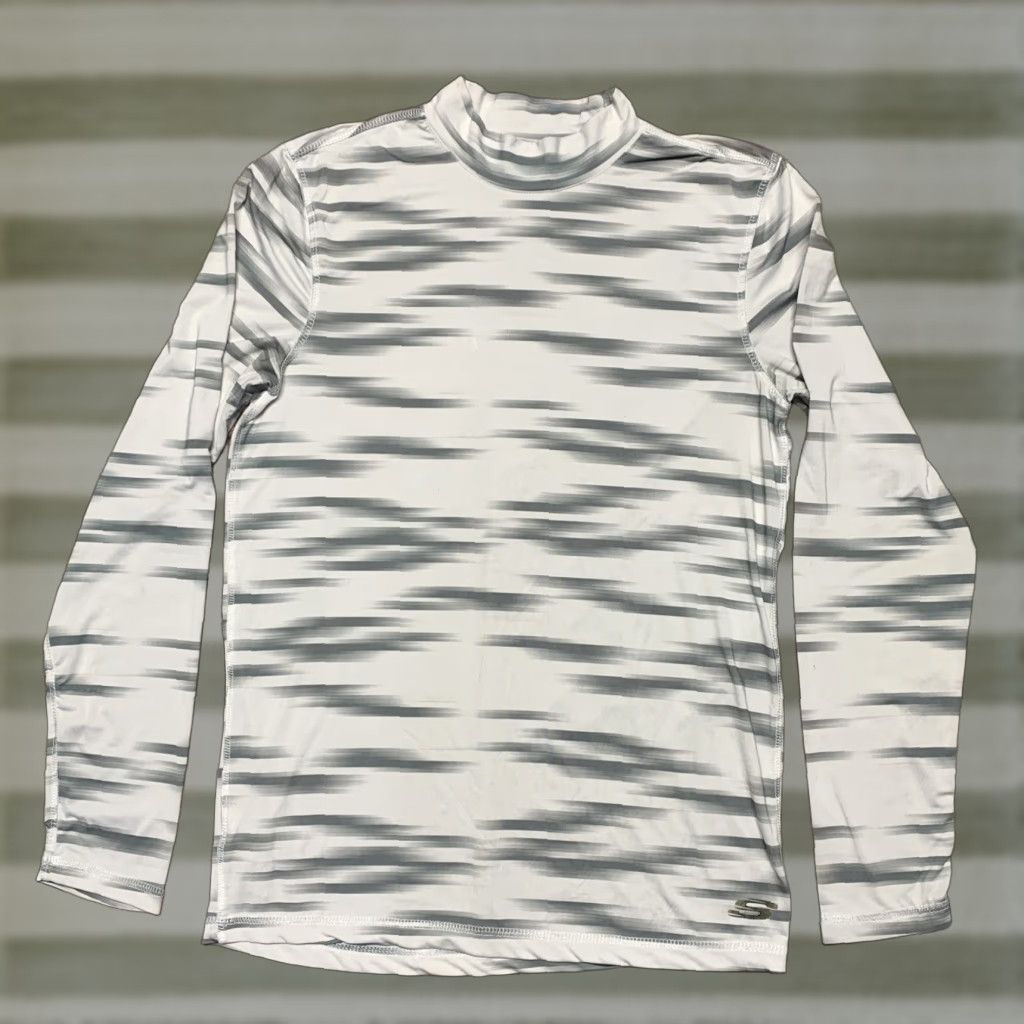 SKECHERS Skechers Pullover Sport Shirt Men’s Small White Gray Silver Athletic Shirt Size US S / EU 44-46 / 1 - 1 Thumbnail
