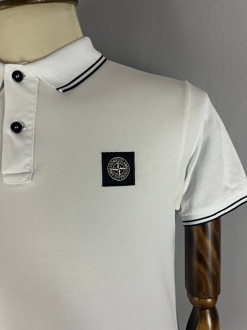 Stone Island Stone Island Polo Tee T Shirt White Size US M / EU 48-50 / 2 - 3 Thumbnail