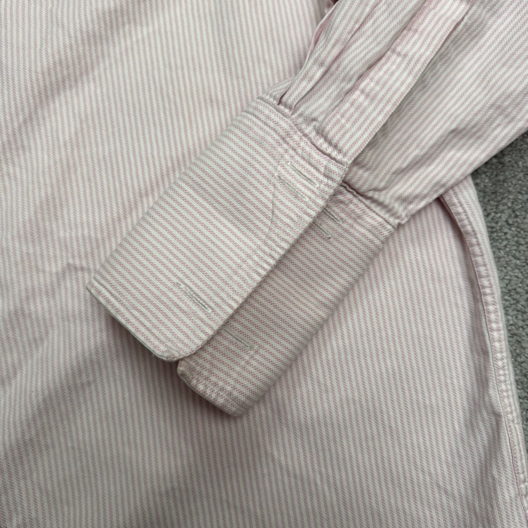 Charles Tyrwhitt Charles Tyrwhitt Dress Shirt Men 17/35 Pink Striped French Cuff Classic Fit Shirt Womens? Size 46R - 5 Thumbnail