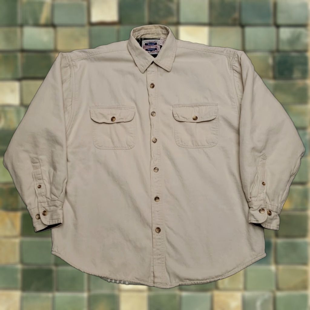 Vintage VINTAGE Reservoir Shirt Jacket Mens L Beige Sherpa Plaid Lined Y2K Shacket Shirt Jacket Mens L Beige Sherpa Plaid Lined Y2K Shacket Size US L / EU 52-54 / 3 - 1 Thumbnail