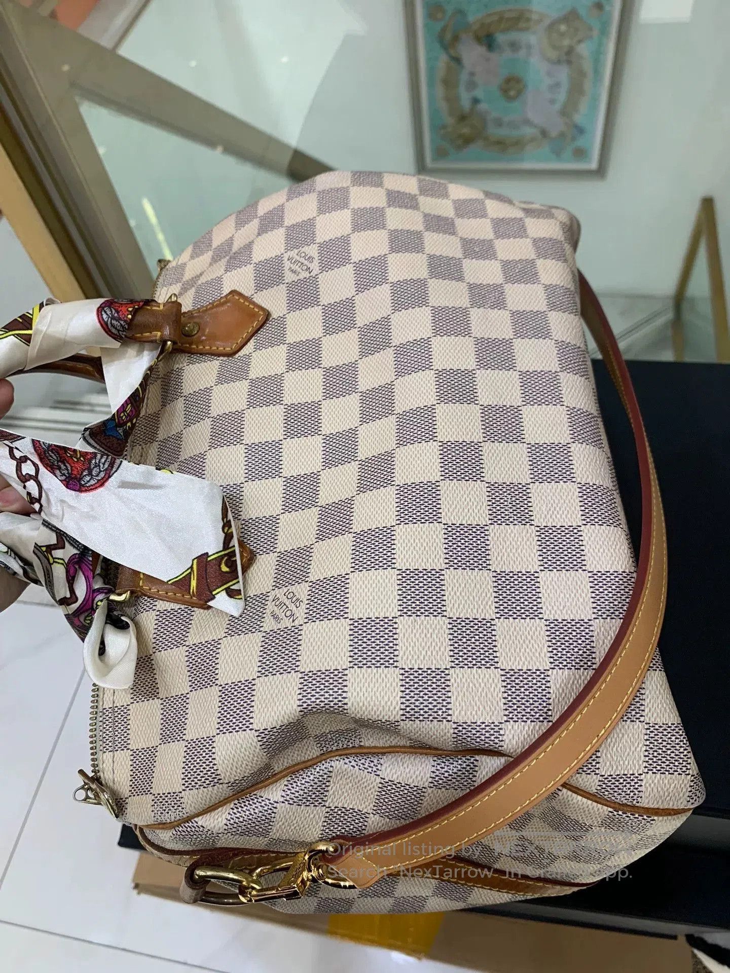 Louis Vuitton Louis Vuitton Speedy 30 White Damier. Size ONE SIZE - 2 Thumbnail