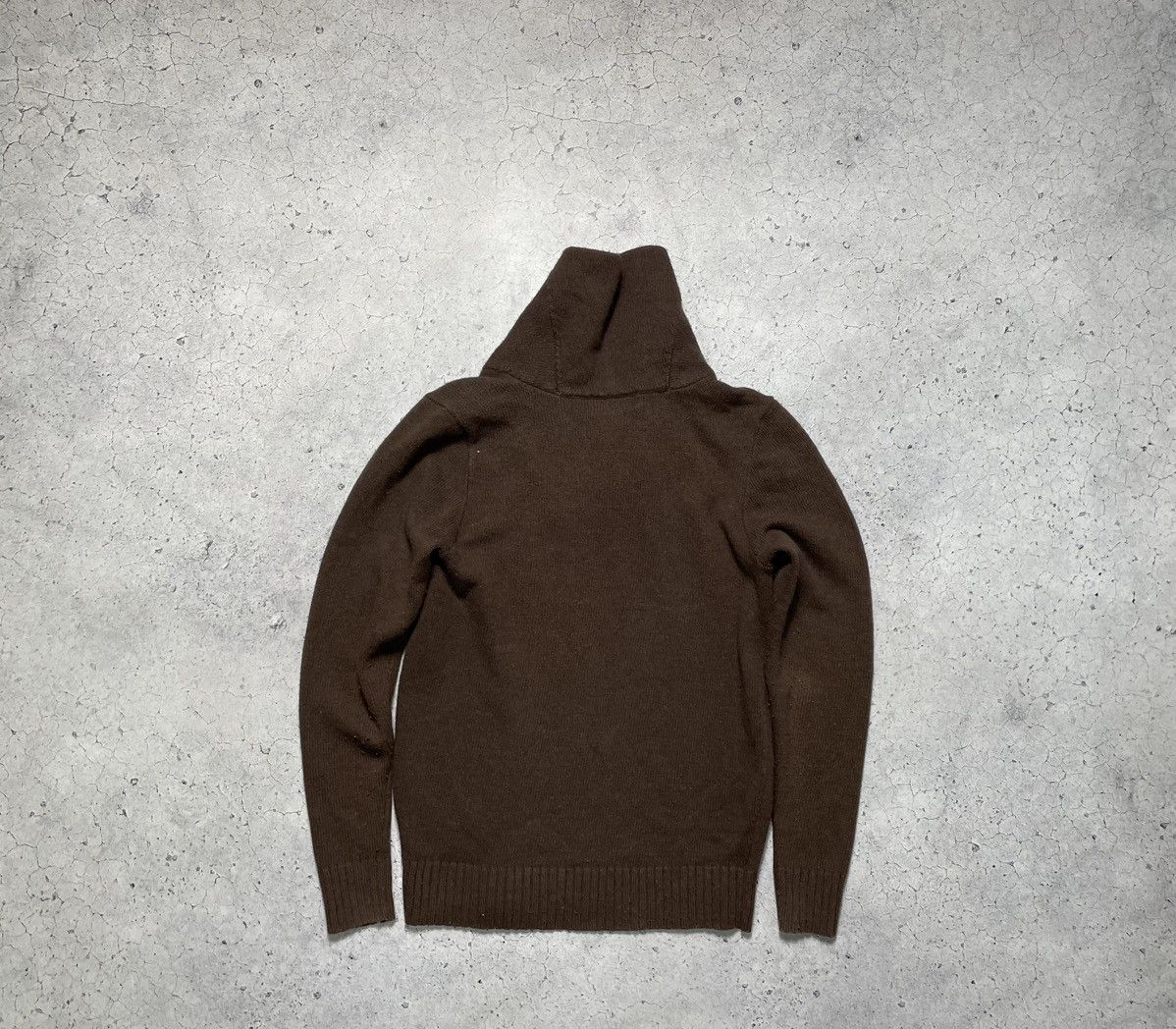 Polo Ralph Lauren × Ralph Lauren × Vintage Vintage Polo Ralph Lauren Brown Big Pony Y2K Wool Sweater Size US M / EU 48-50 / 2 - 2 Thumbnail