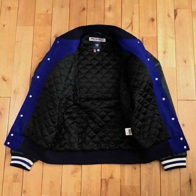 Bape × Ebbets Field Flannels BAPE × EBBETS FIELD FLANNELS Leather Sleeve Varsity Jacket Size US M / EU 48-50 / 2 - 8 Thumbnail