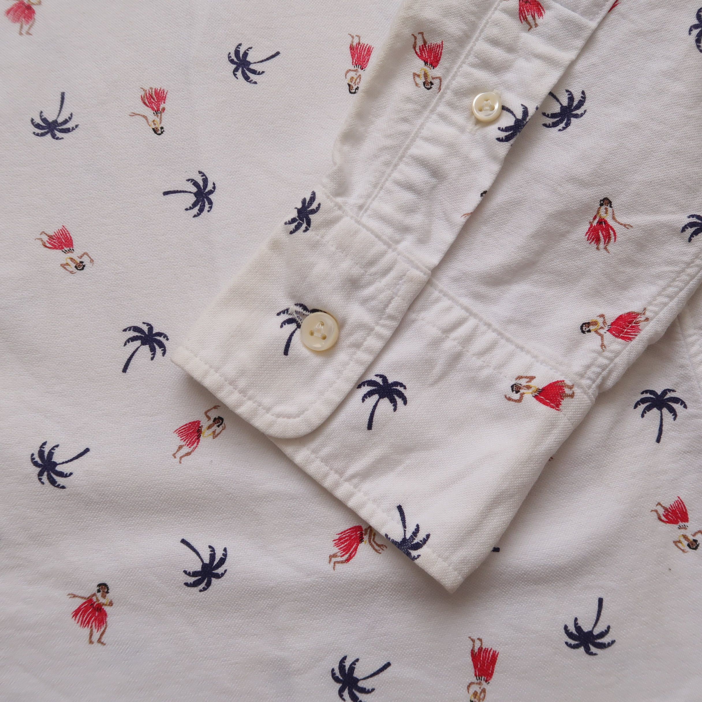 Beams Plus Vintage 1976 Beams Dancing Girl Oxford Shirt Size US L / EU 52-54 / 3 - 13 Thumbnail