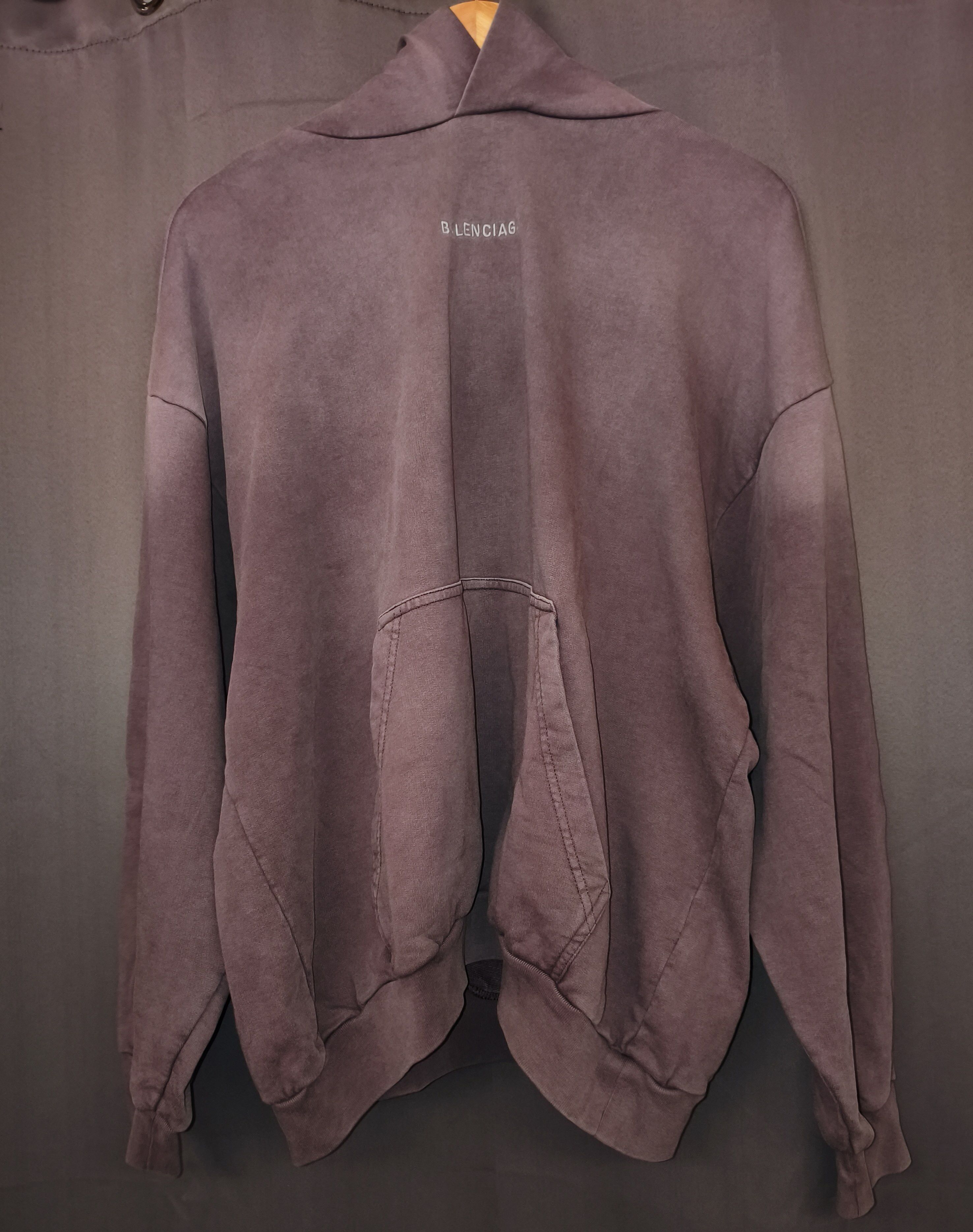 Balenciaga Balenciaga Embroidered Classic Logo Faded Purple Gray Size US XXL / EU 58 / 5 - 2 Thumbnail
