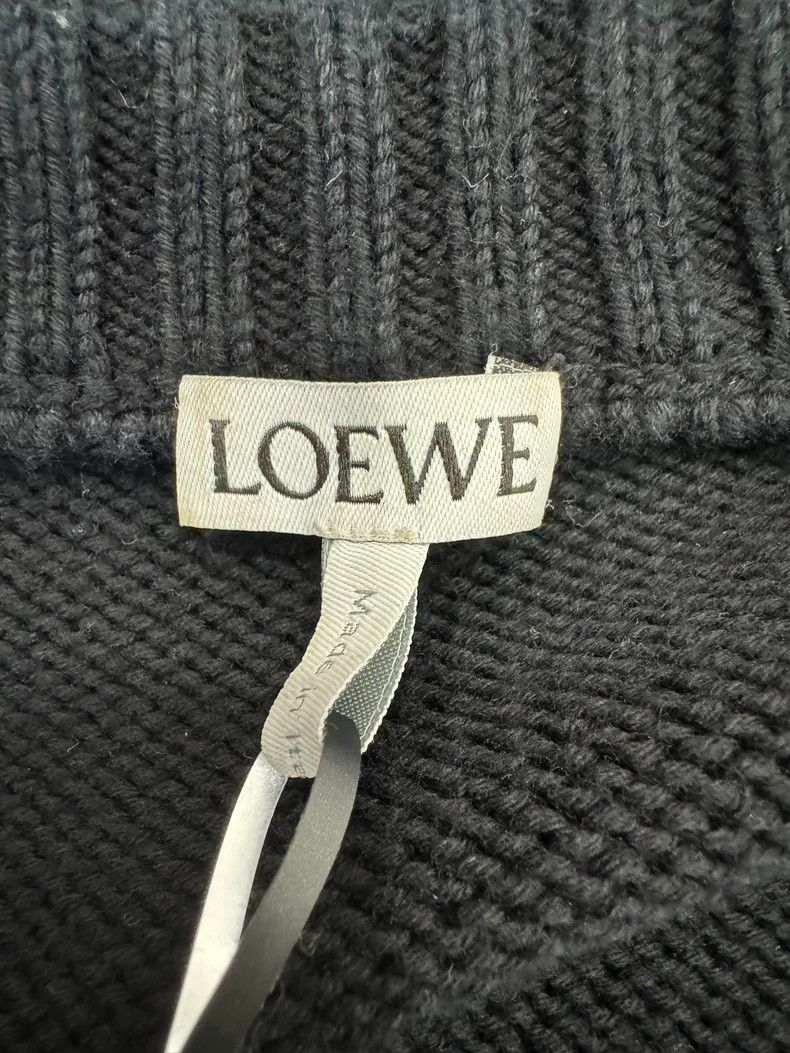 Loewe LOEWE Men's black sweater with embroidered letter logo, si Size US L / EU 52-54 / 3 - 5 Thumbnail