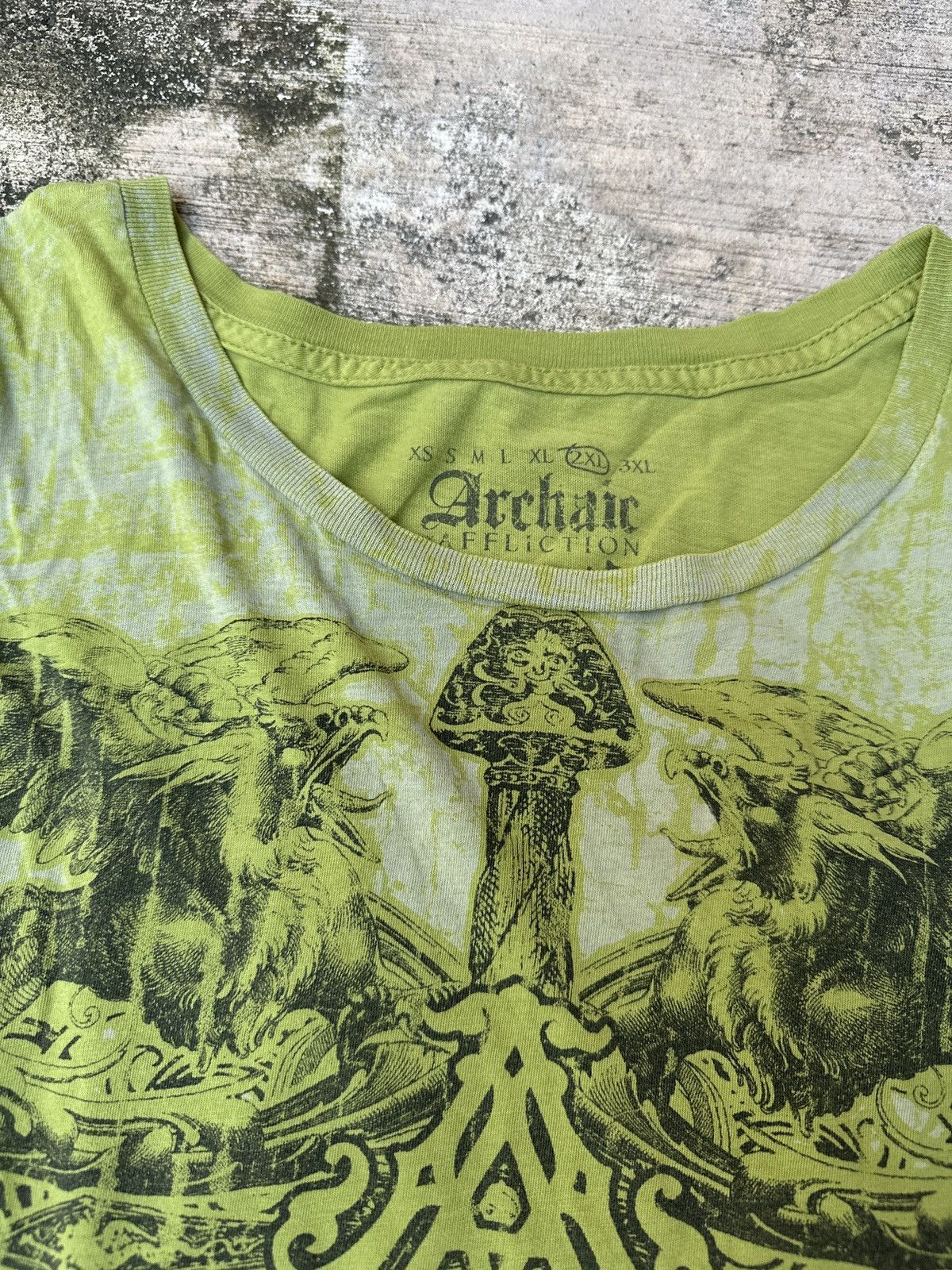 Affliction Y2k 2000s tribal grunge archiac affliction aop T-Shirt Size US XXL / EU 58 / 5 - 3 Thumbnail