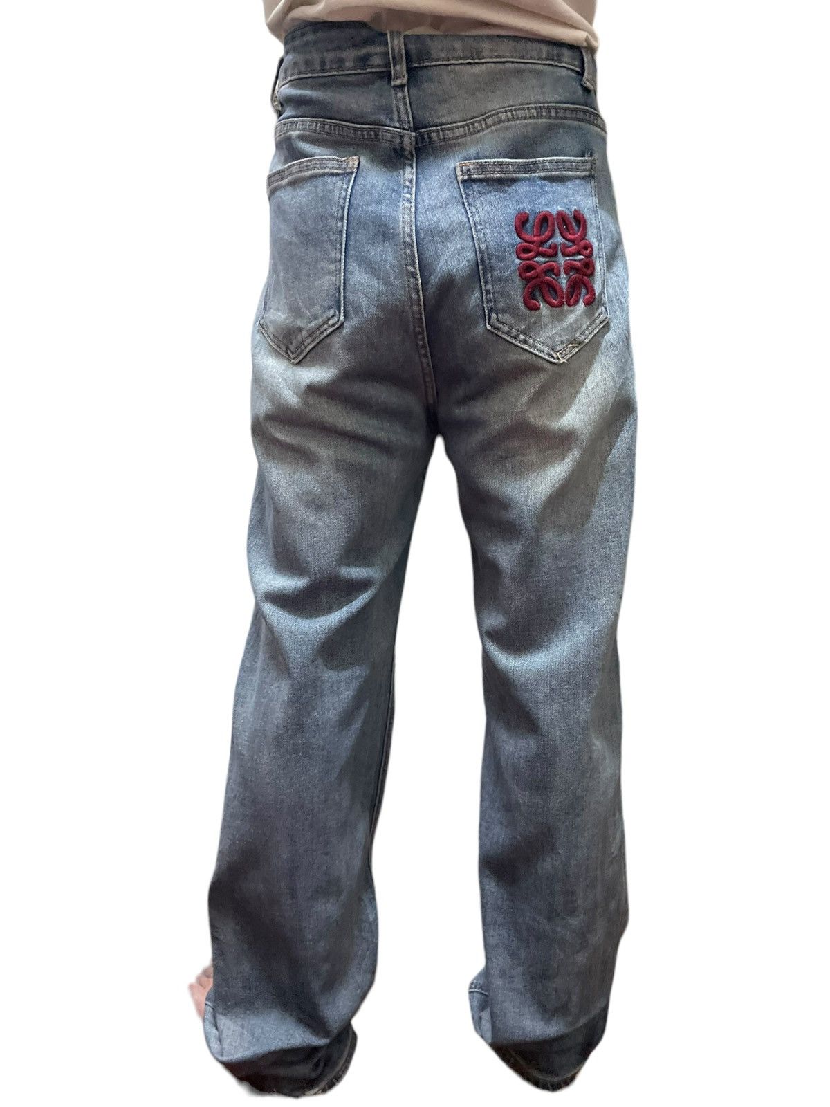 Japanese Brand Vintage Japanese Brand Embroidery Logo Baggy Style Jeans Size US 30 / EU 46 - 14 Thumbnail
