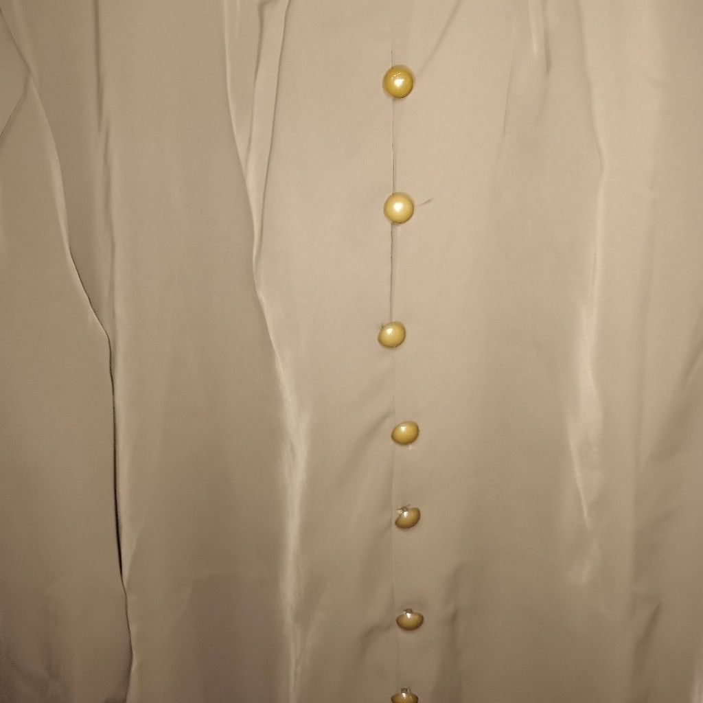 Shein Shien olive green blouse, long sleeve Button front, XL, nwot Size XL / US 12-14 / IT 48-50 - 6 Thumbnail