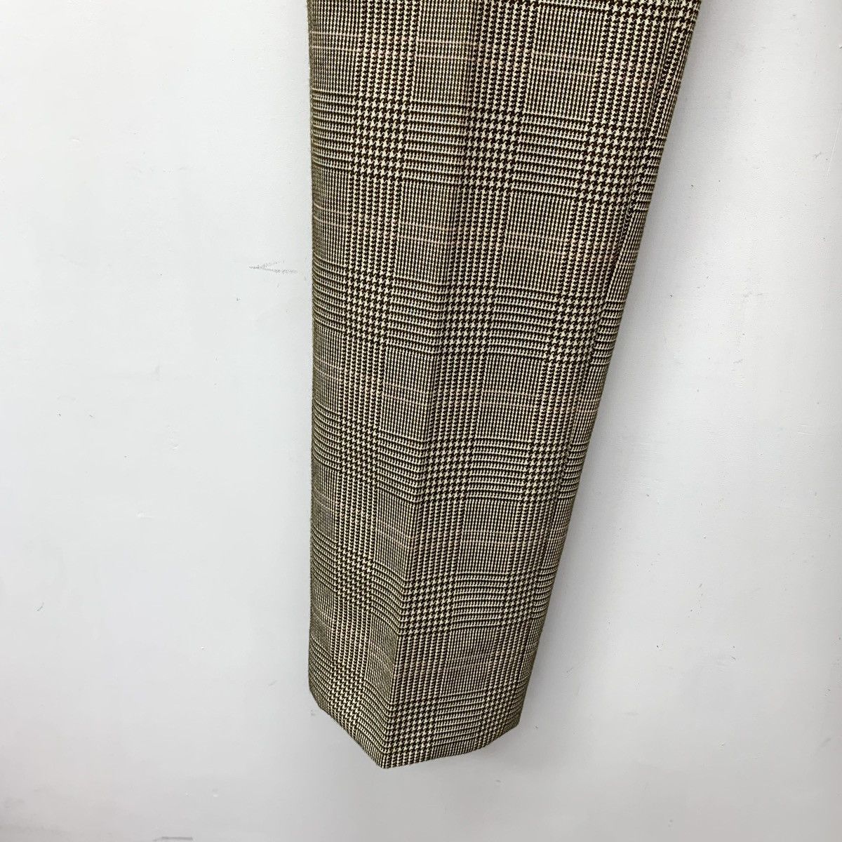 Louis Vuitton Louis Vuitton Light Brown Houndstooth Wool Trousers K26WX Size 25" / US 0 / IT 36 - 5 Thumbnail