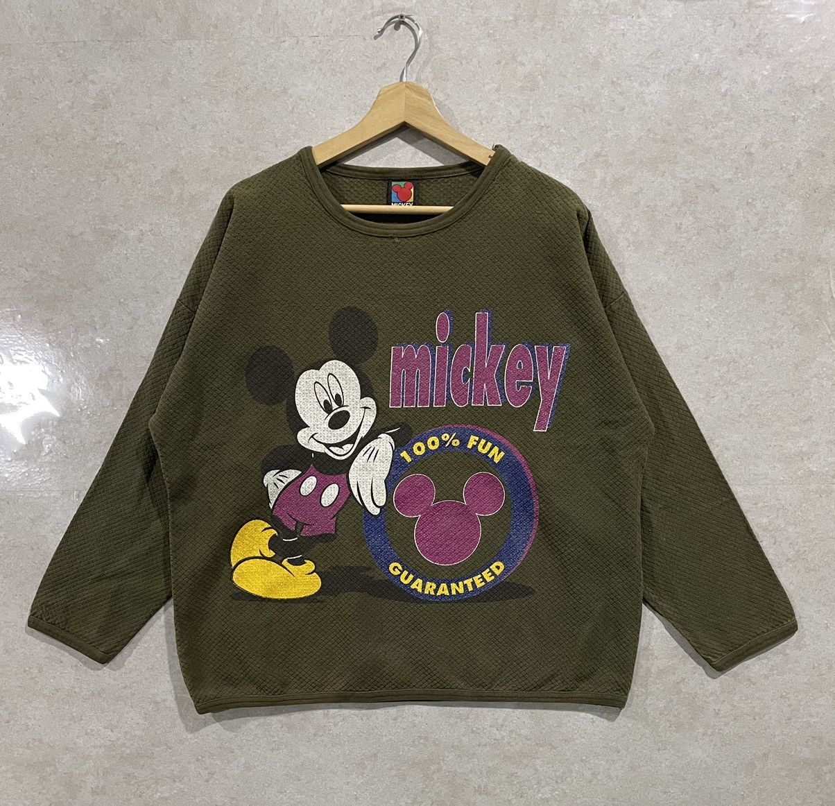 Mickey Mouse × Vintage Vintage Mickey Mouse Knit Sweatshirt Size US L / EU 52-54 / 3 - 1 Thumbnail