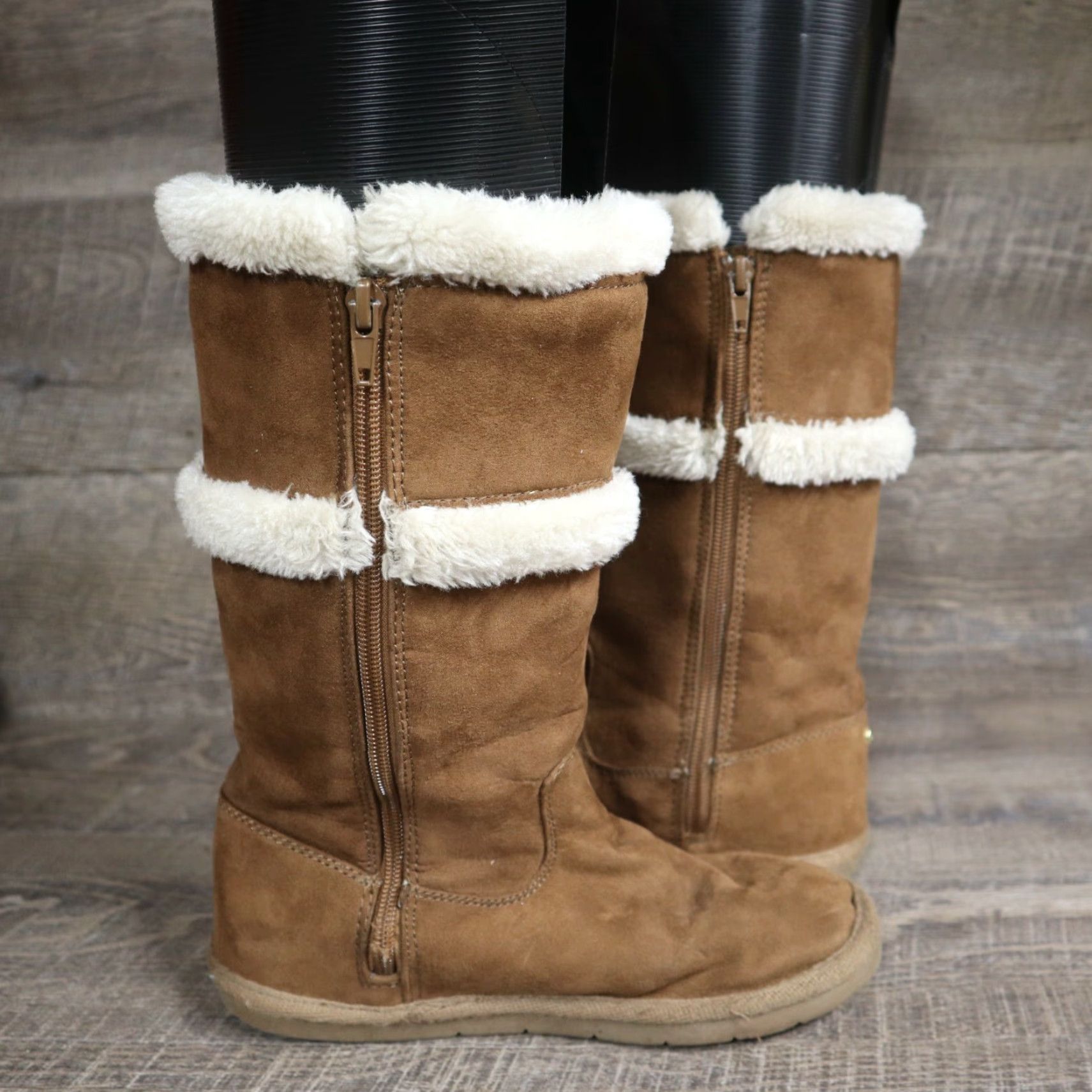 Michael Kors Michael Kors Boots Women Winter Suede Zip Lined Fleece Brown US 3 Mens? Size XS / US 0-2 / IT 36-38 - 5 Thumbnail