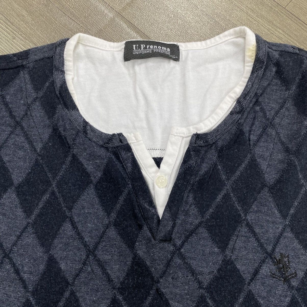 If Six Was Nine 2000s Up Renoma Double Layers Argyle Pattern Goa Lgb Tee Size US L / EU 52-54 / 3 - 3 Thumbnail
