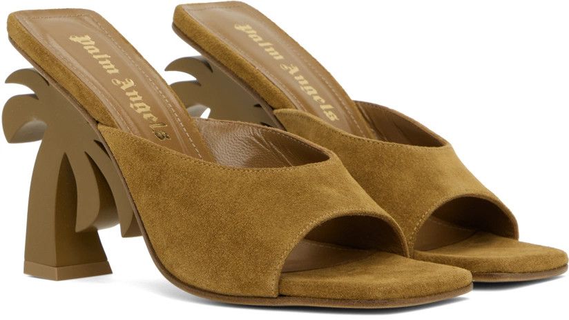 Palm Angels o1y1125 Mules in Brown Size US 6 / IT 36 - 3 Thumbnail