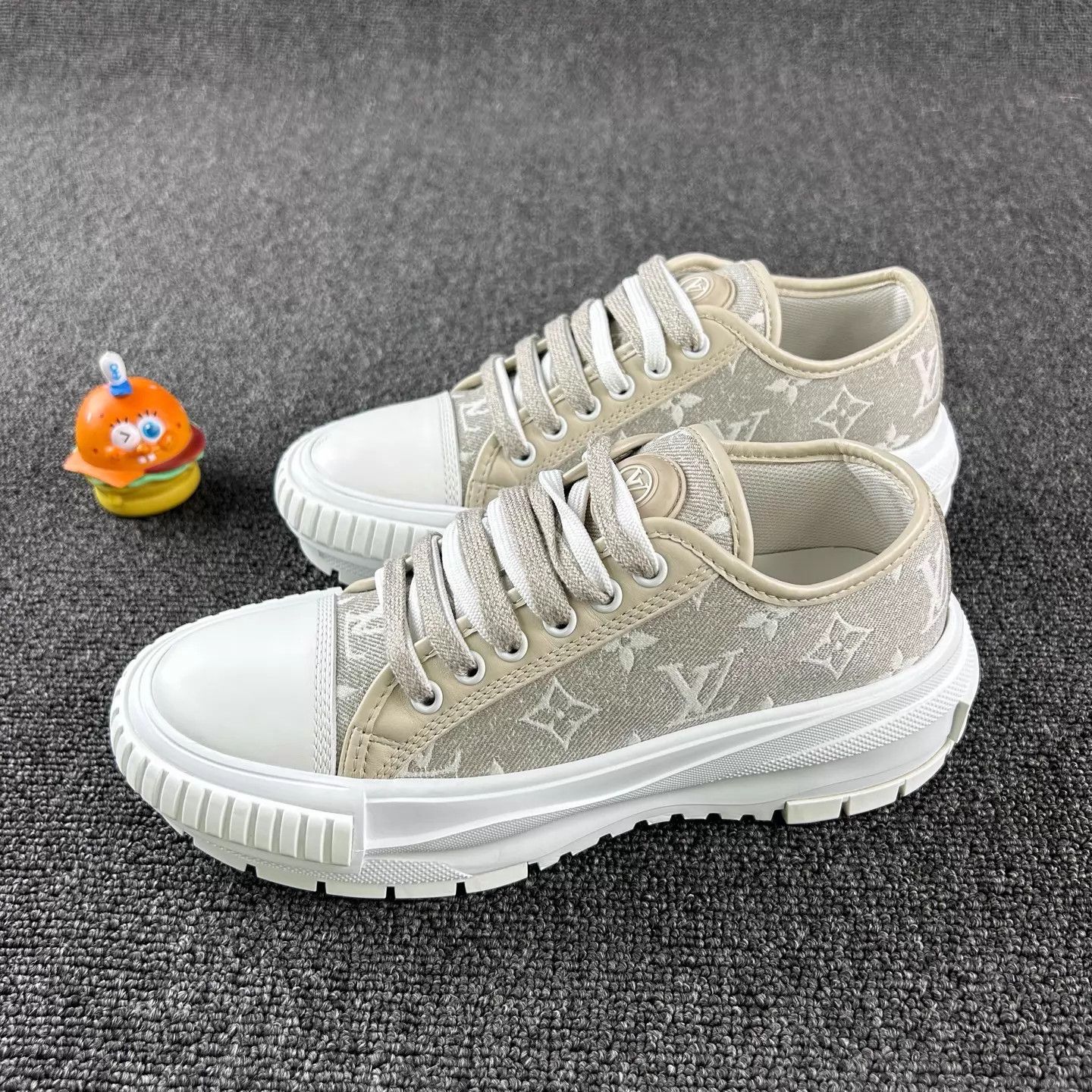 Louis Vuitton LV Monogram Cracker Platform Sneakers Women's 35.5 Size US 5 / IT 35 - 1 Thumbnail