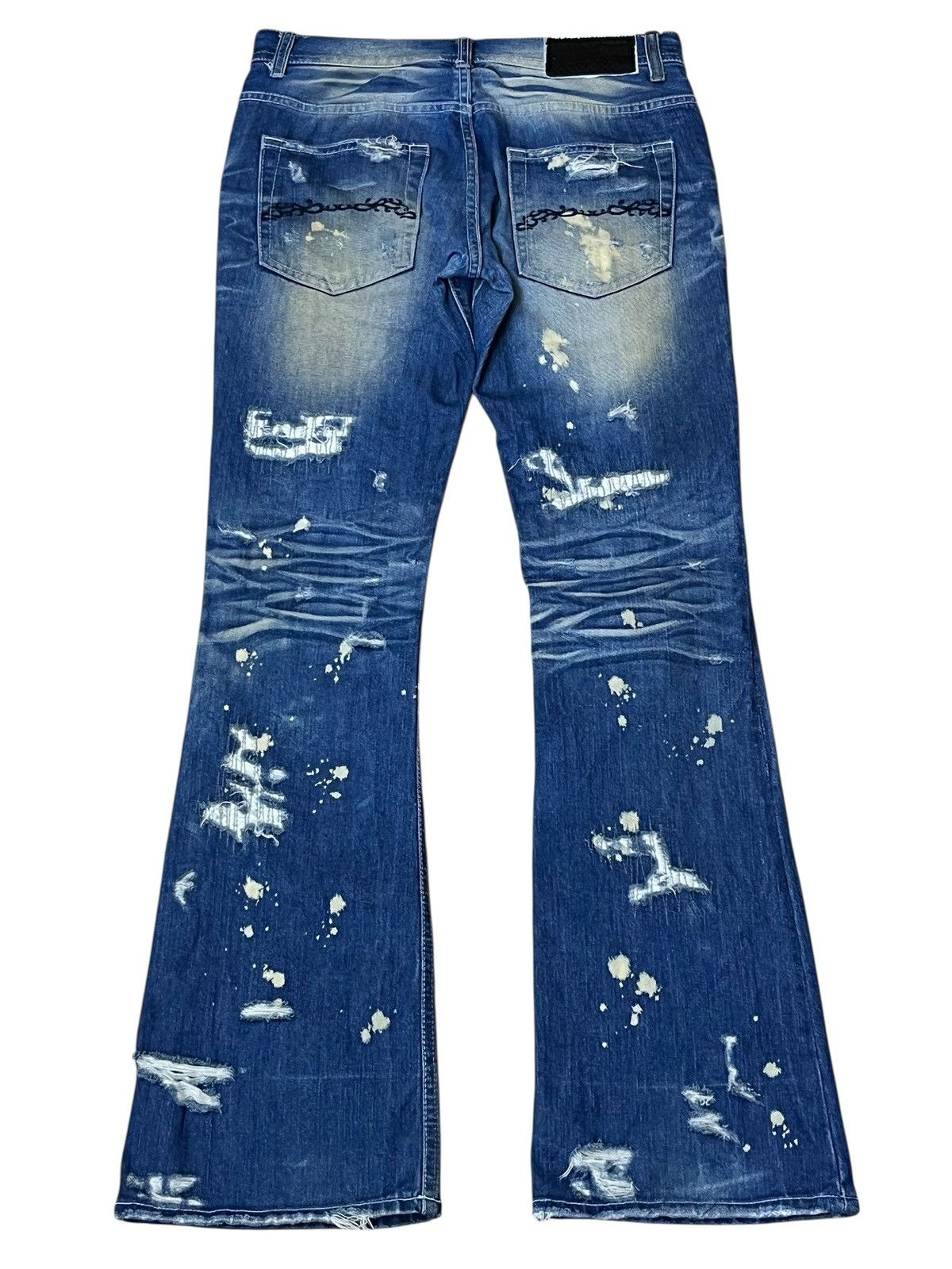 If Six Was Nine Vintage japanese jeans MIDAS 9 distressed flared punk jeans Size US 30 / EU 46 - 3 Thumbnail