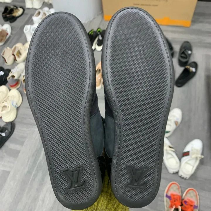 Louis Vuitton Louis Vuitton Black Logo High-Top Sneakers -2508 Size US 6.5 / EU 39-40 - 3 Thumbnail