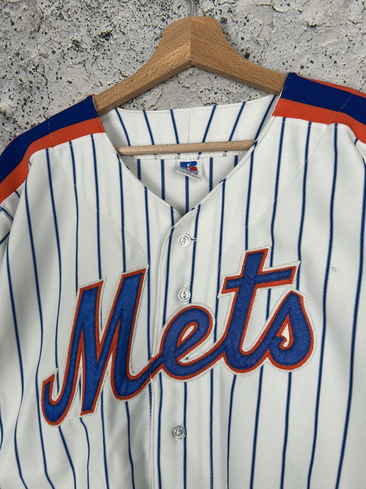 MLB Vintage New York Mets Russell Athletic 90s Rare MLB Jersey Size US L / EU 52-54 / 3 - 3 Thumbnail