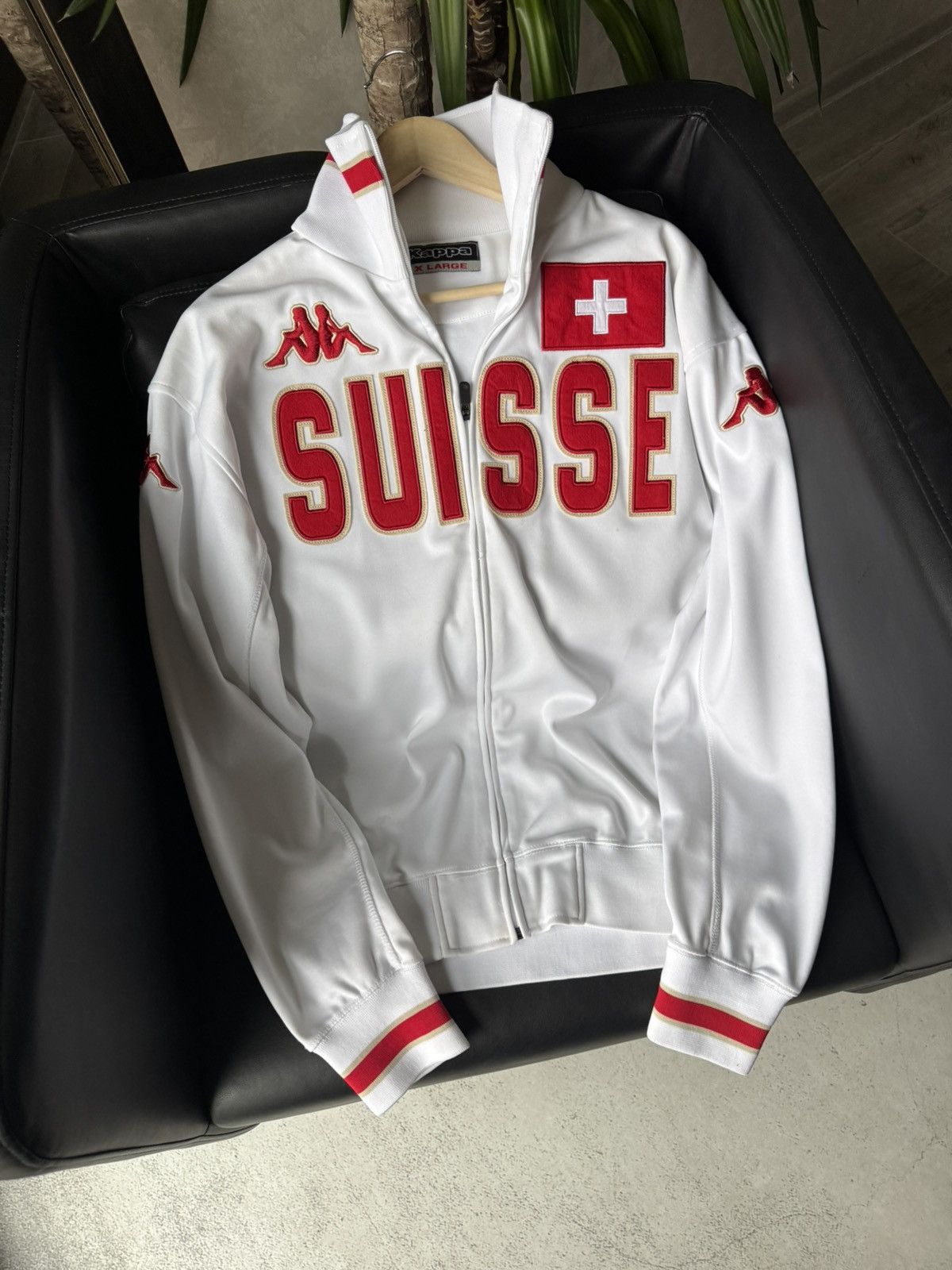 Kappa Kappa Suisse Vintage Drill Y2K Blockcore Zip Track Jacket Size US XL / EU 56 / 4 - 2 Thumbnail