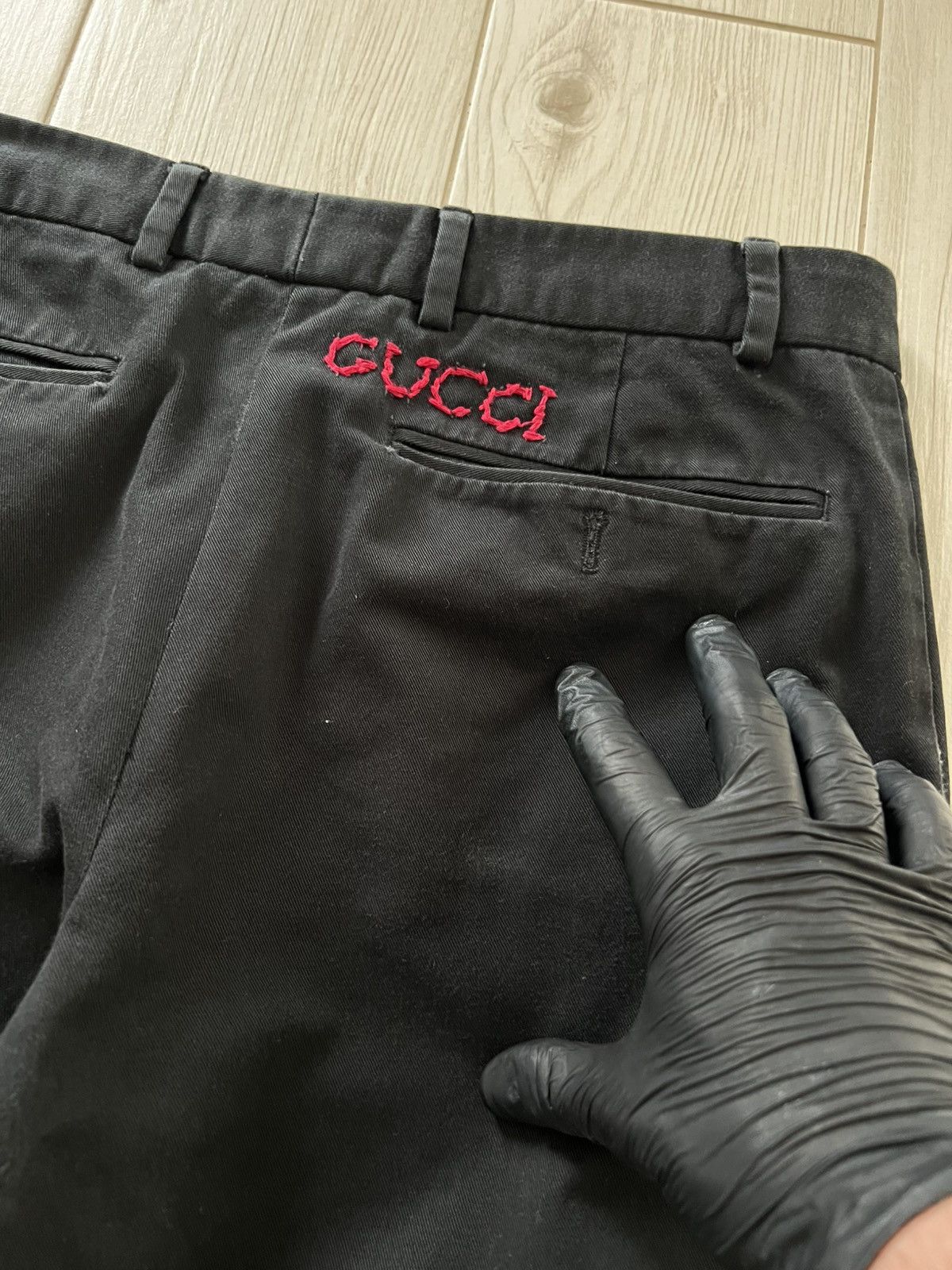 Gucci Gucci Pants Trousers Black Cotton Size US 28 / EU 44 - 10 Thumbnail