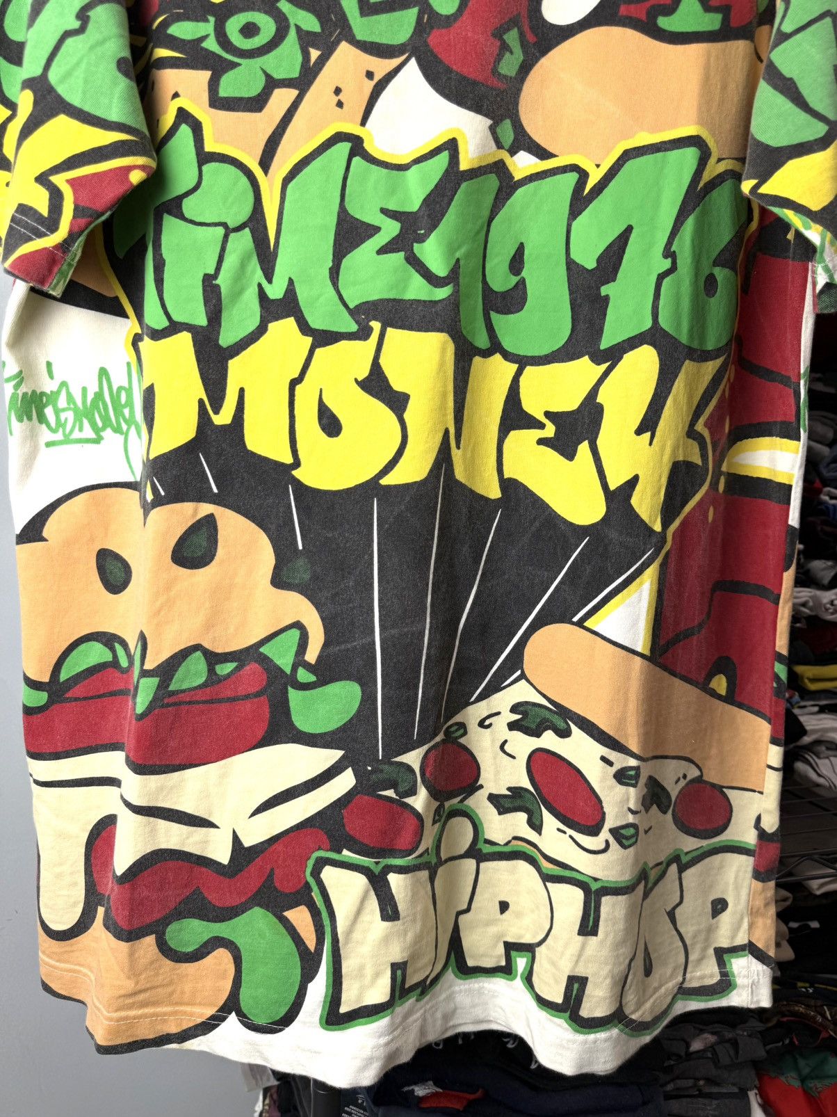 Rap Tees Rare! 1990’s Vintage Graffiti Rap Time Money T Shirt Size US L / EU 52-54 / 3 - 3 Thumbnail