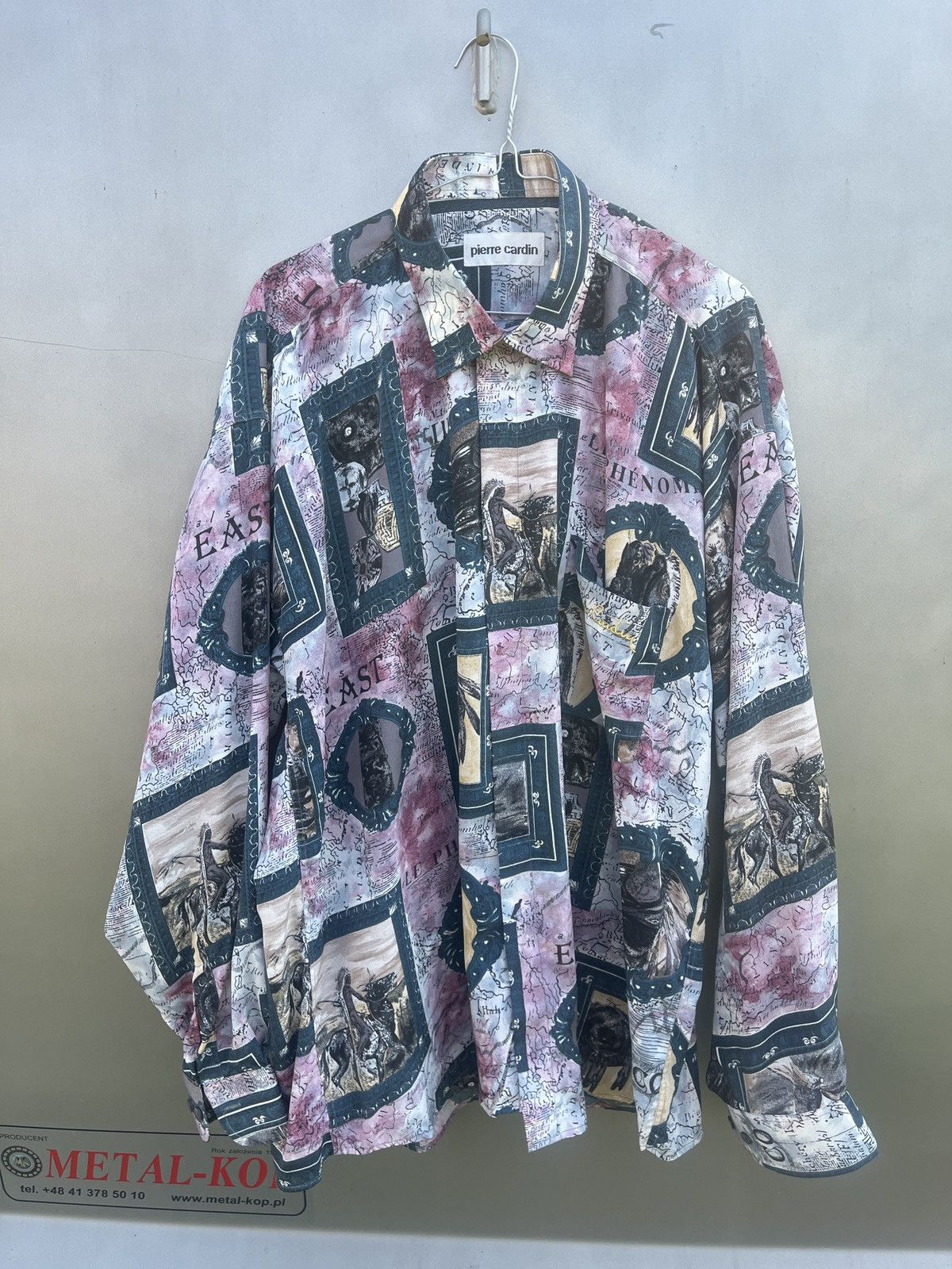 Pierre Cardin Vintage Pierre Cardin Silk Button Shirt Map World Gianni Size US XL / EU 56 / 4 - 1 Thumbnail