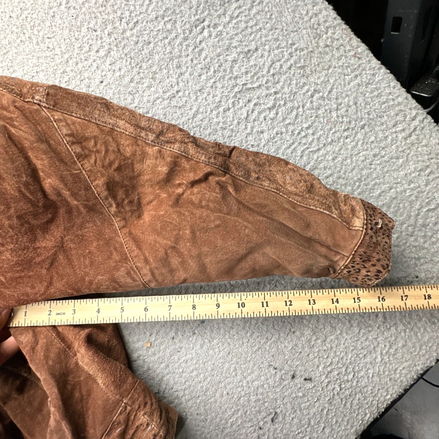 Vintage VINTAGE Byrnes & Baker Bomber Jacket Women Medium Suede Leather Thinsulate Lined Solid Brown 80s 90s Mens Womens Size M / US 6-8 / IT 42-44 - 6 Thumbnail