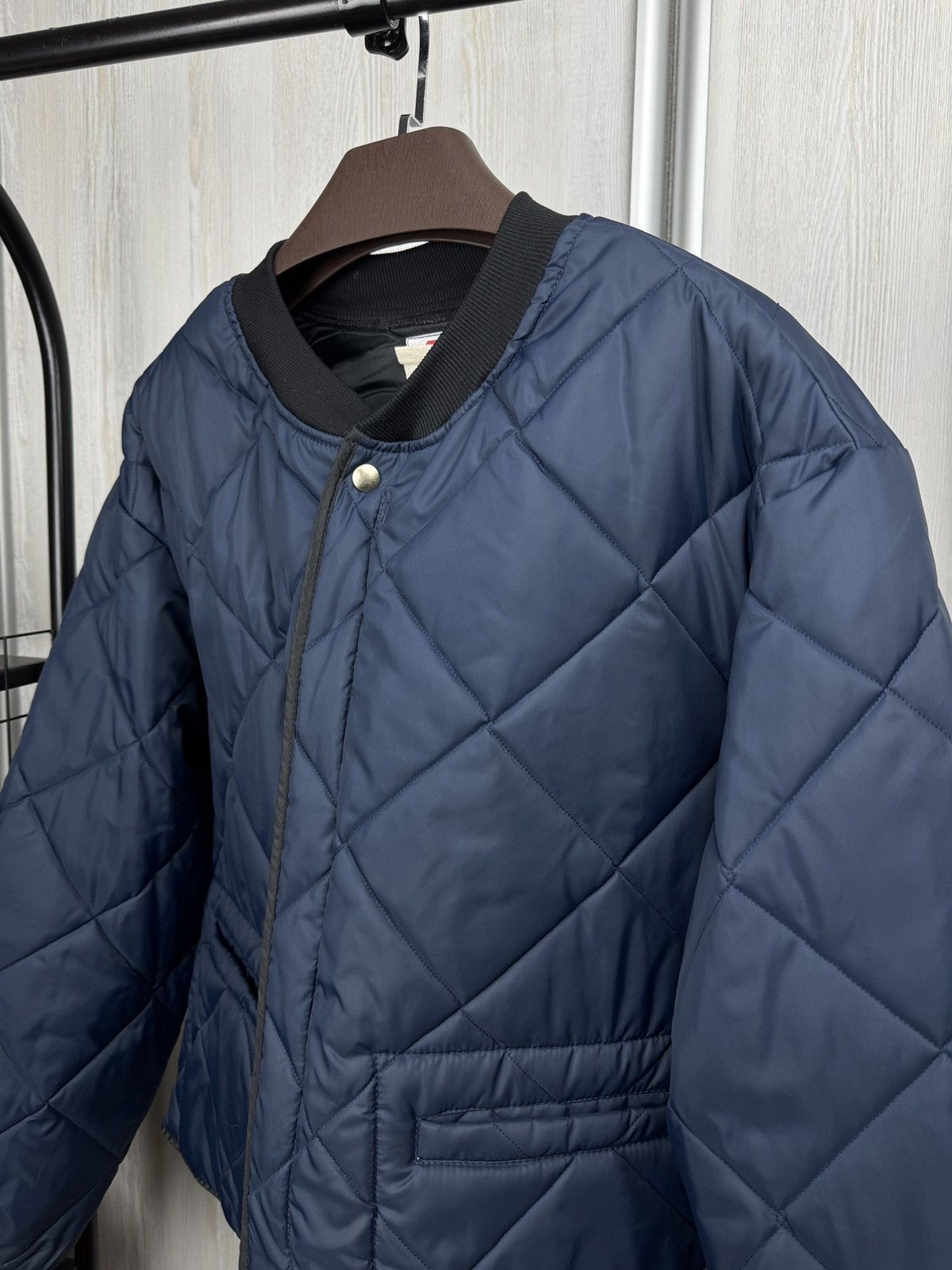 Vintage Caboose vintage railway work bomber quilted nylon jacket Size US XL / EU 56 / 4 - 4 Thumbnail
