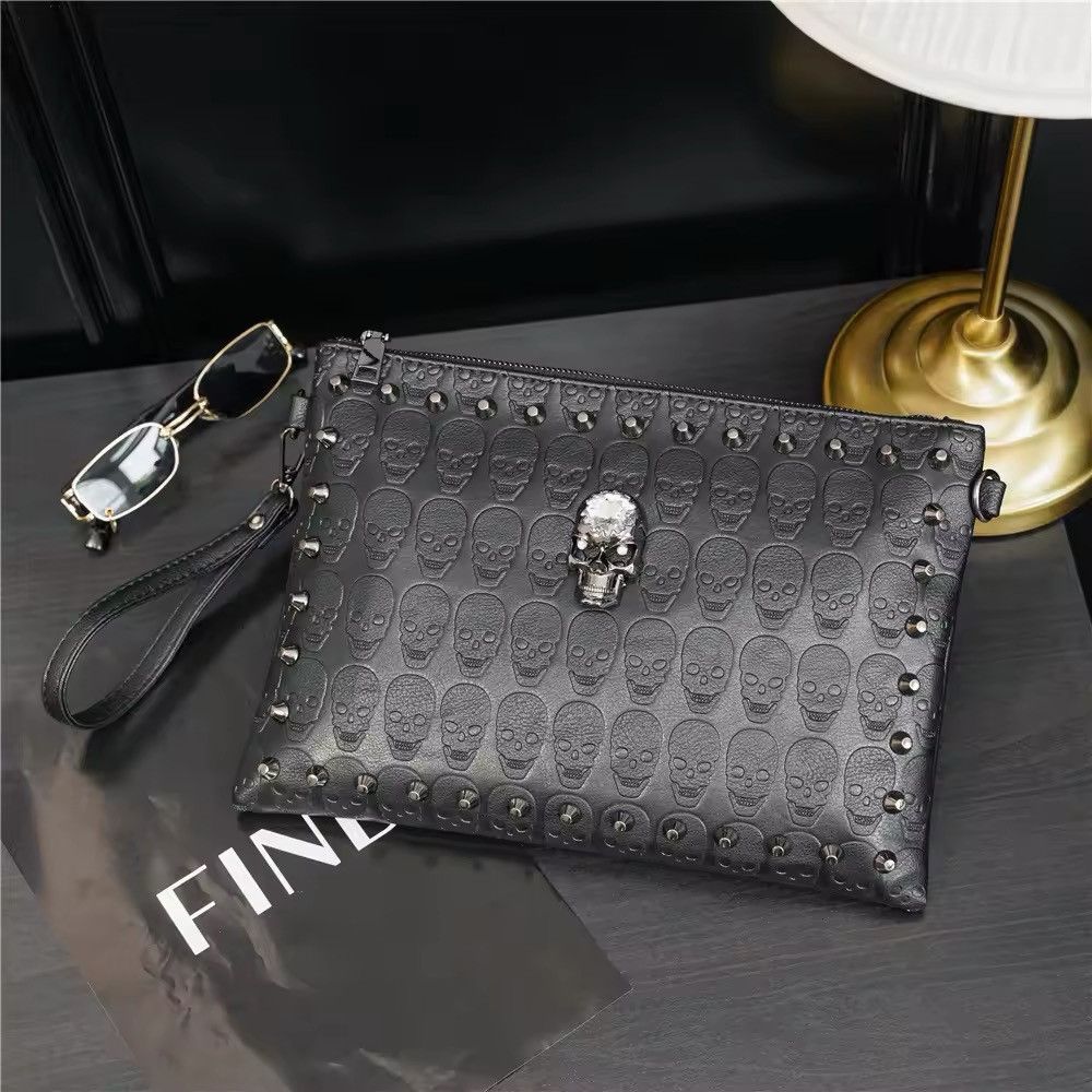 Other Gothic Punk Skeleton Crossbody Shoulder Outdoor Bag Size ONE SIZE - 2 Thumbnail