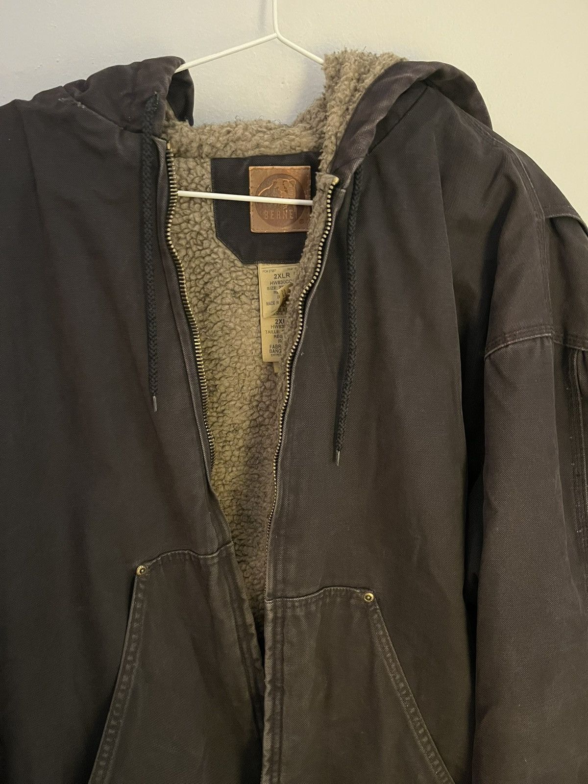 Vintage Black Berne Jacket Size US L / EU 52-54 / 3 - 3 Thumbnail