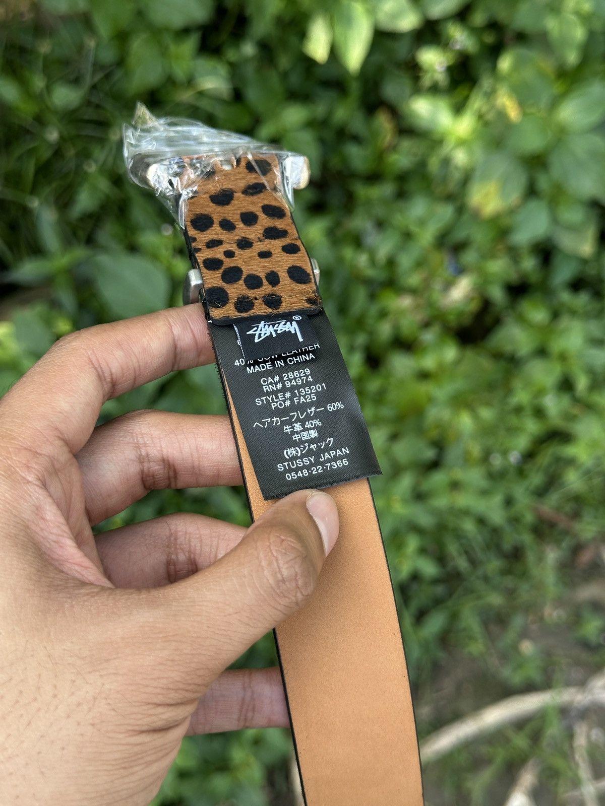 Stussy Stussy Bamboo buckle belts "Leopard pattern" Size ONE SIZE - 2 Thumbnail