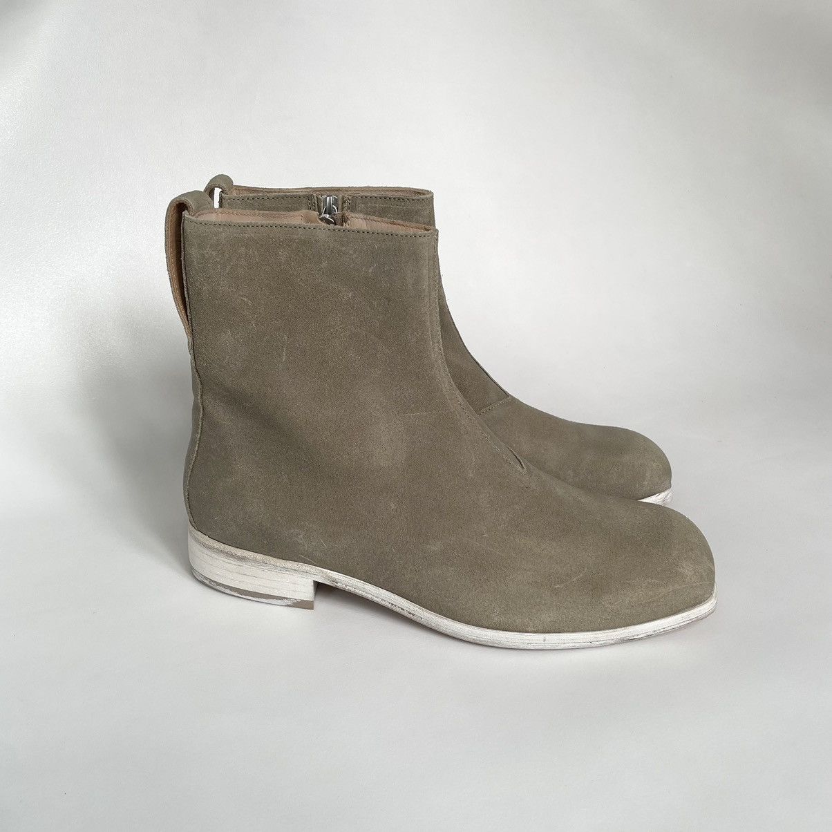 Our Legacy Waxed Suede ‘Michaelis’ Square Toe Boots Size US 9 / EU 42 - 1 Thumbnail