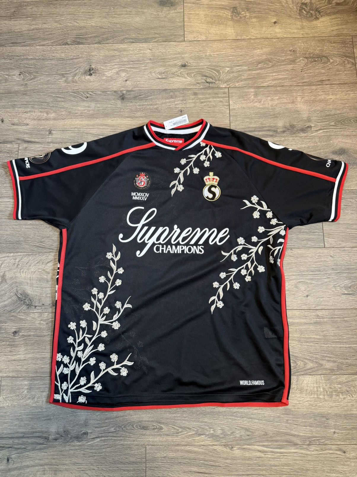 Supreme Floral Soccer Jersey | Grailed