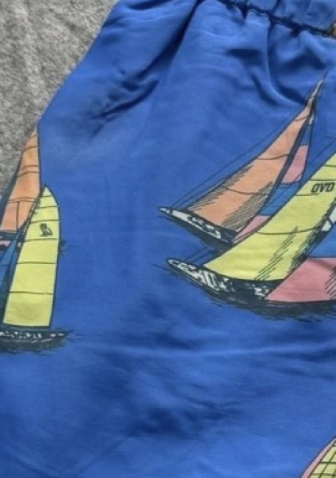 October's Very Own October's Very Own Blue Sailboat OVO Nautical Swim Trunks Size US 32 / EU 48 - 3 Thumbnail