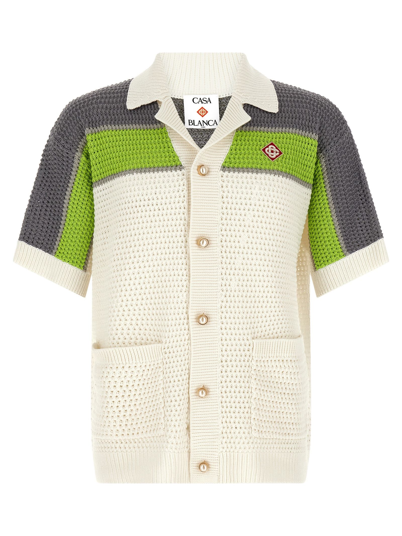 Casablanca 'Stripe Crochet' shirt Size US M / EU 48-50 / 2 - 1 Thumbnail