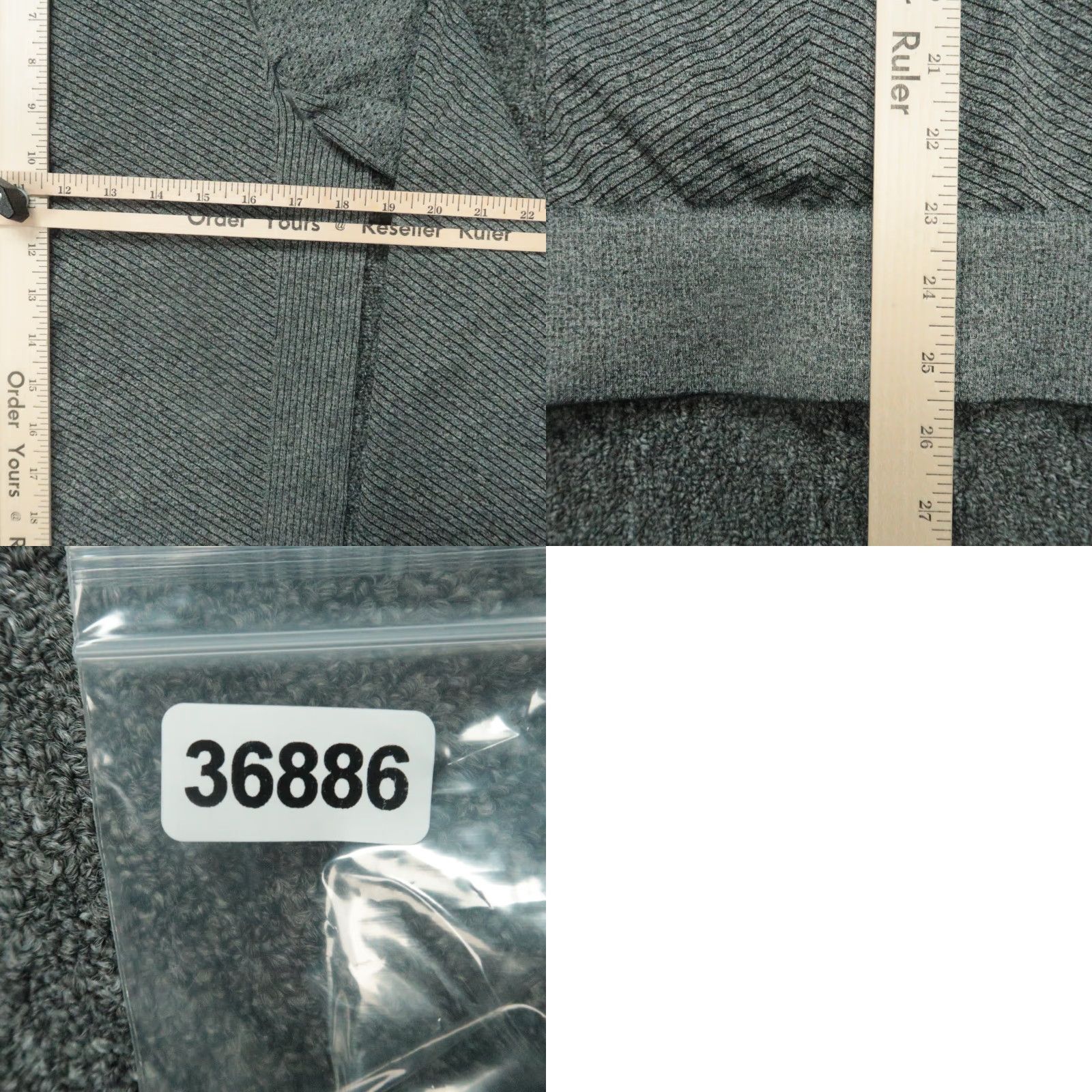 Reigning Champ Reigning Champ Jacket Women's Small Gray Bomber Full Zip Pockets Seamless Knit Mid-Length Size S / US 4 / IT 40 - 8 Thumbnail