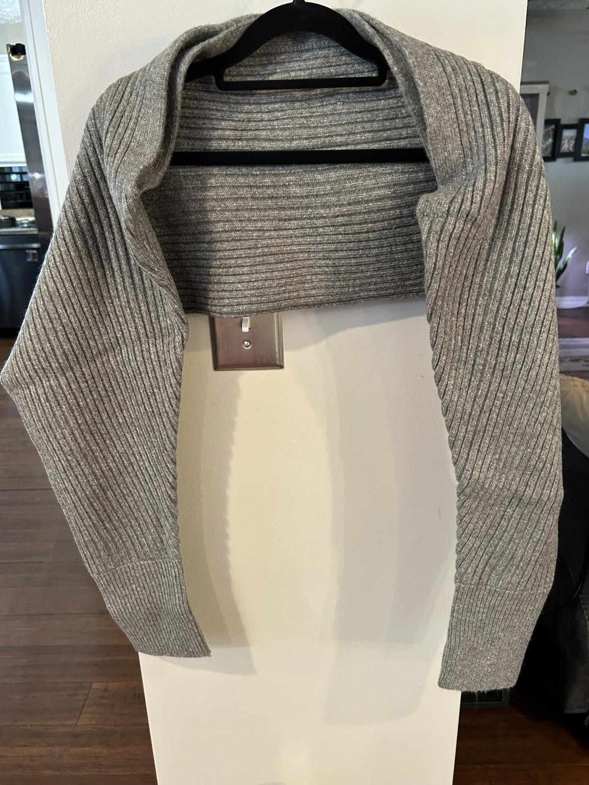 Other Promesa Gray Ribbed Knit Bolero Shrug Sweater Size S / US 4 / IT 40 - 1 Thumbnail