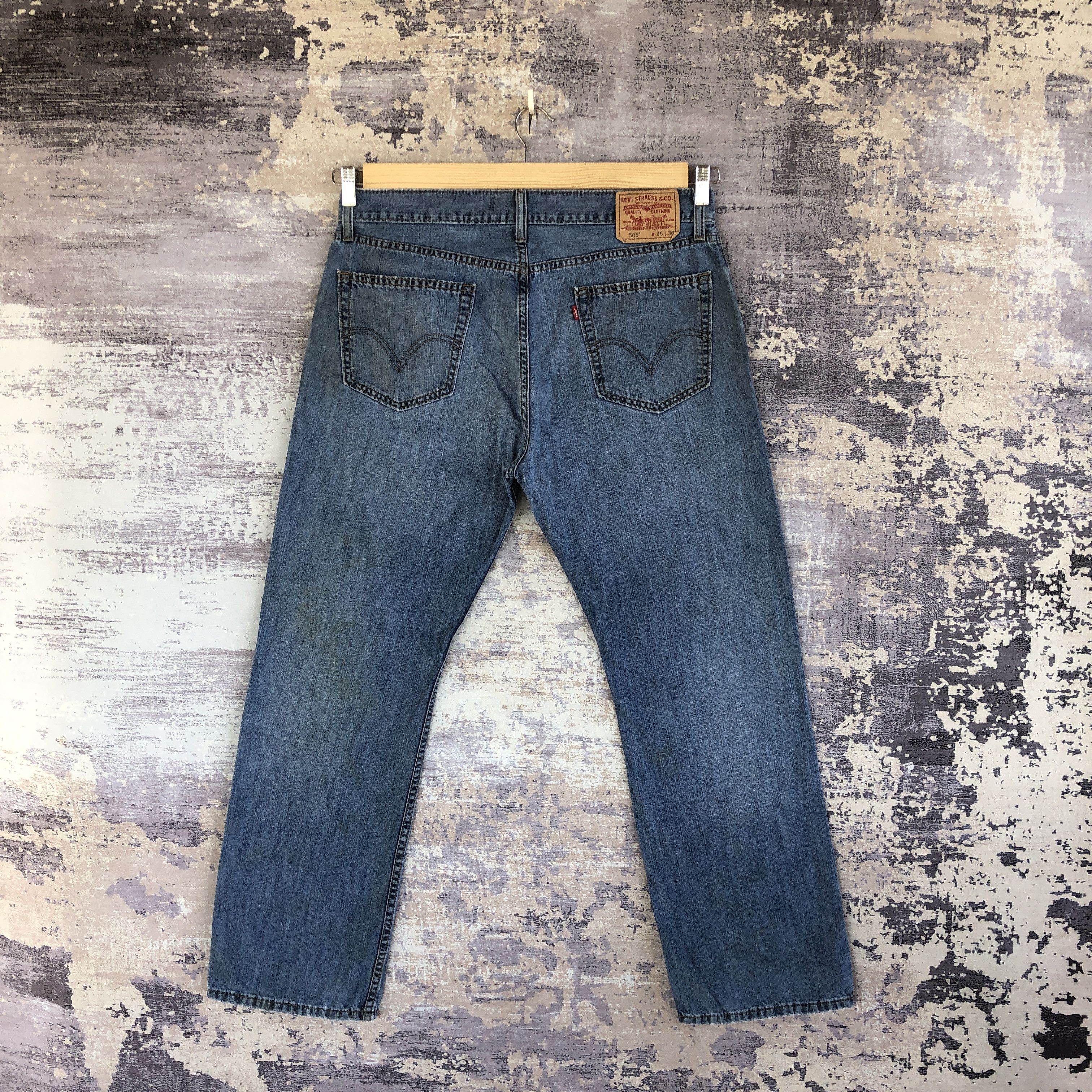 Levi's Vintage Dirty Levis Jeans Levi's 505 Faded Wash Denim Size US 36 / EU 52 - 2 Thumbnail