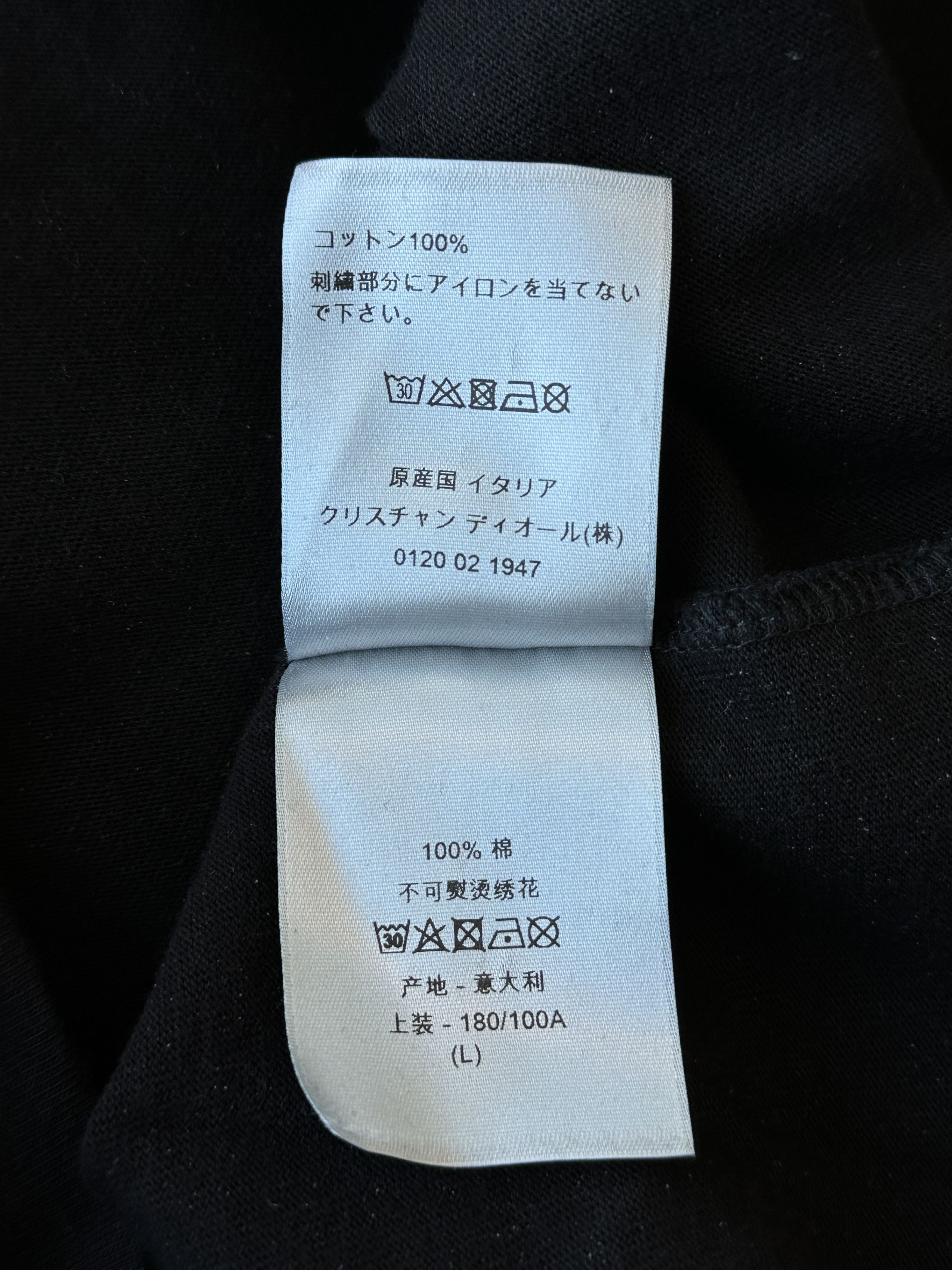 Dior Dior Shawn Stussy Black Embroidered Bee T-Shirt Size US L / EU 52-54 / 3 - 5 Thumbnail