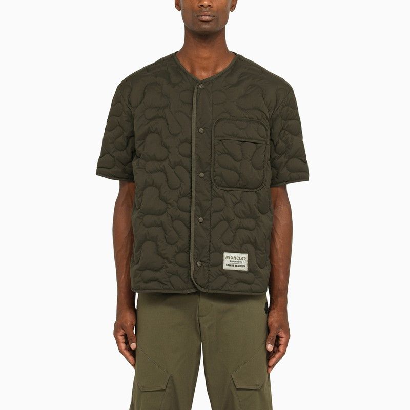 image of Moncler X he Bembury Dark Green Padded Shirt, Men's (Size Small)