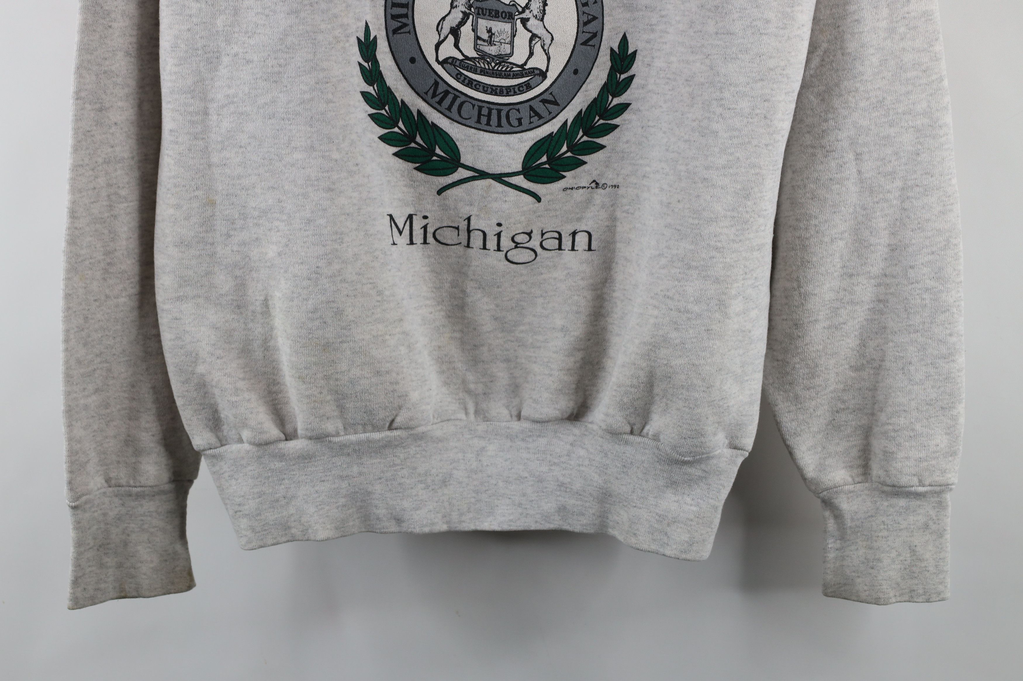 Vintage Vintage 90s Spell Out Lambertville Michigan Hoodie USA Size US L / EU 52-54 / 3 - 3 Thumbnail