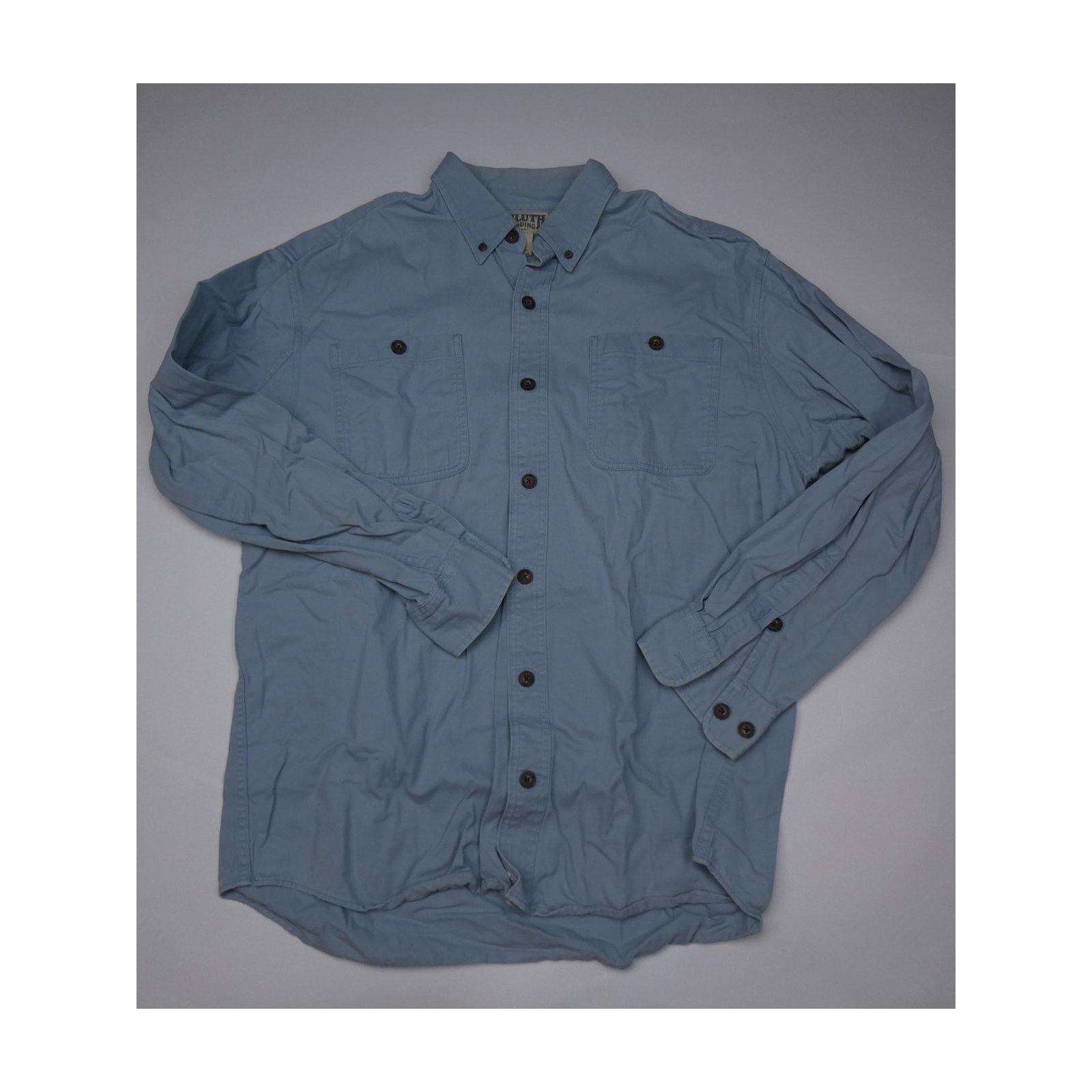 Duluth Trading Company Duluth 100% cotton heavier button-down shirt, large, blue Size US L / EU 52-54 / 3 - 1 Thumbnail
