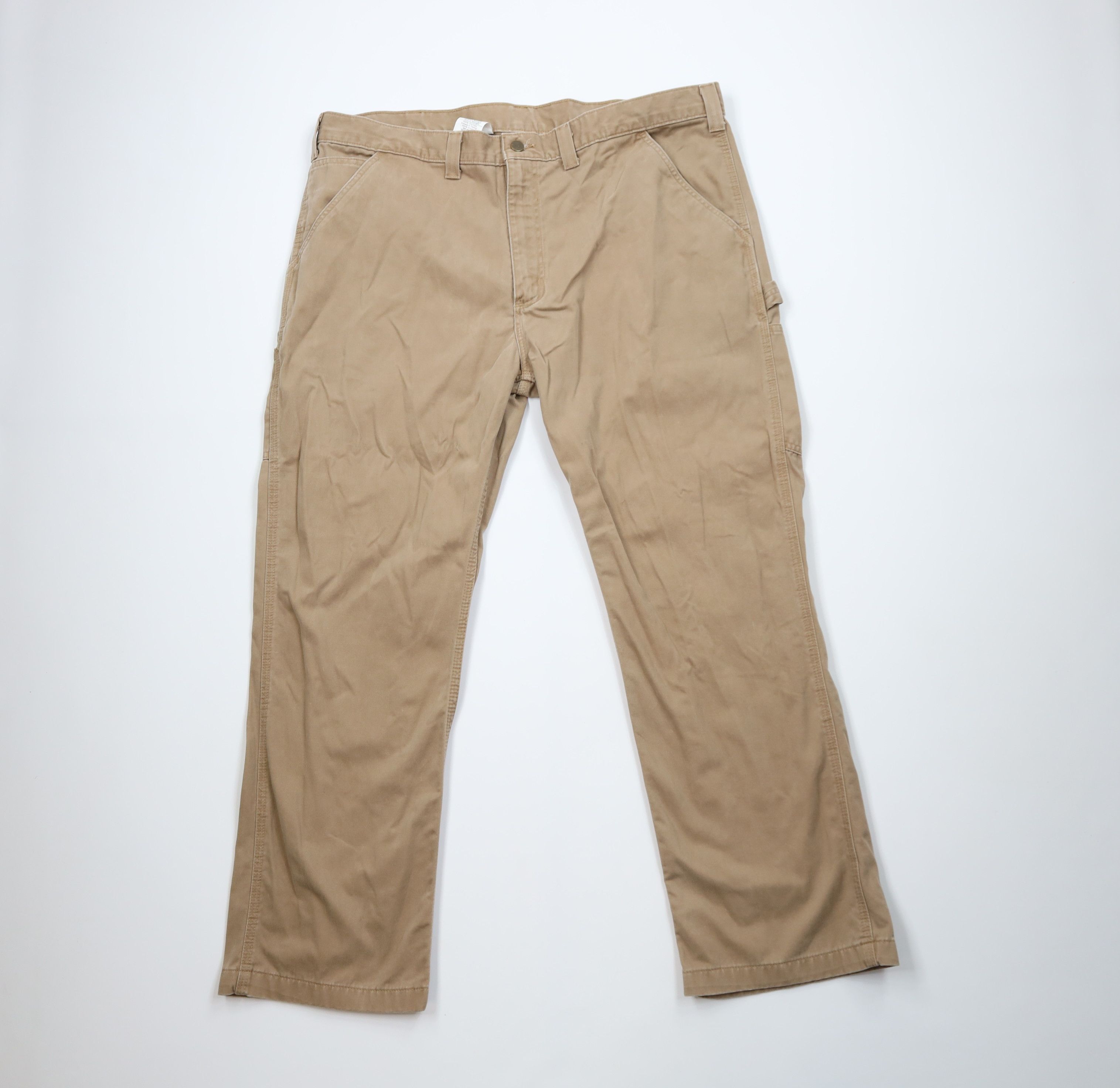 Carhartt Vintage Carhartt Wide Leg Dungaree Chino Pants Dark Brown Size US 42 / EU 58 - 1 Thumbnail