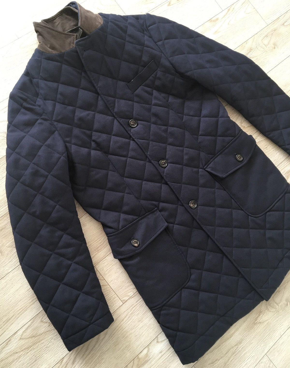 Hackett Hackett Mayfair London Bespoke Wool Padded Overcoat Size US S / EU 44-46 / 1 - 14 Thumbnail