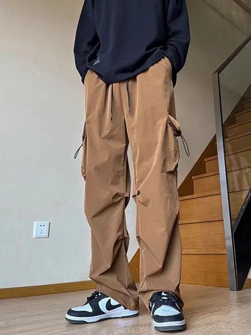 Japanese Brand Noriko x Riyo Khaki High Street Vintage Loose Casual Pants Size US 28 / EU 44 - 5 Thumbnail