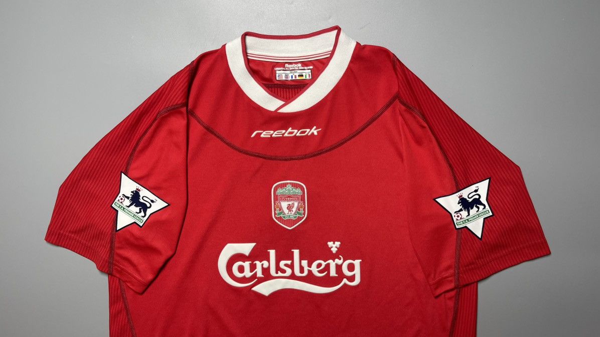 Reebok LIVERPOOL REEBOK 2002/2003 FOOTBALL HOME JERSEY #18 RIISE Size US L / EU 52-54 / 3 - 3 Thumbnail