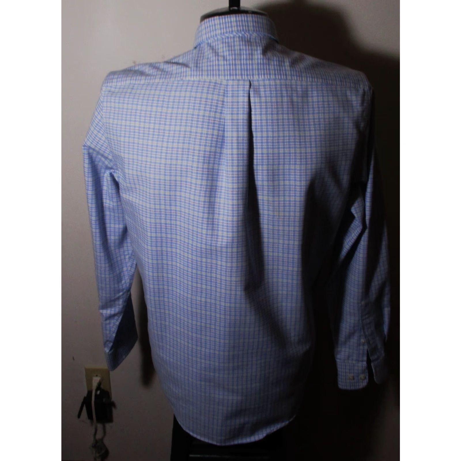 Stafford STAFFORD Blue Long Sleeve Dress Shirt Men's 15/15.5/34-35 Oxford Button-Down Collar Business Shirt Size 42R - 5 Thumbnail