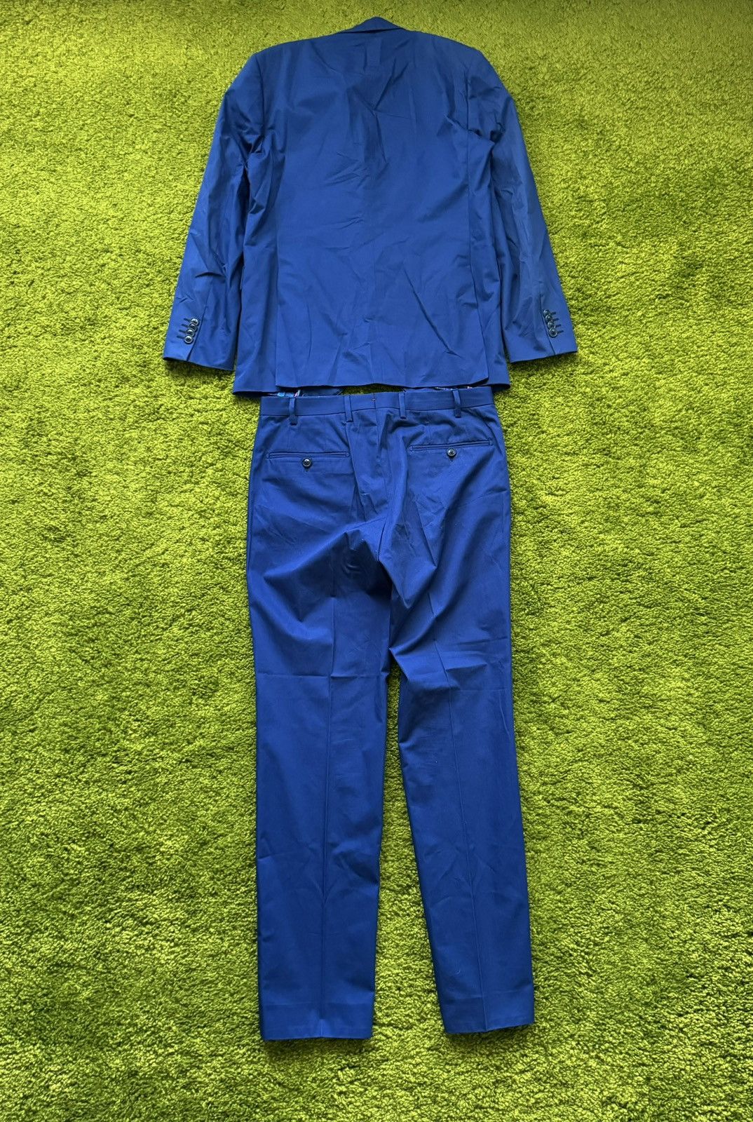 Designer × Etro Etro blue formal suit blazer + pants Size 48R - 18 Thumbnail